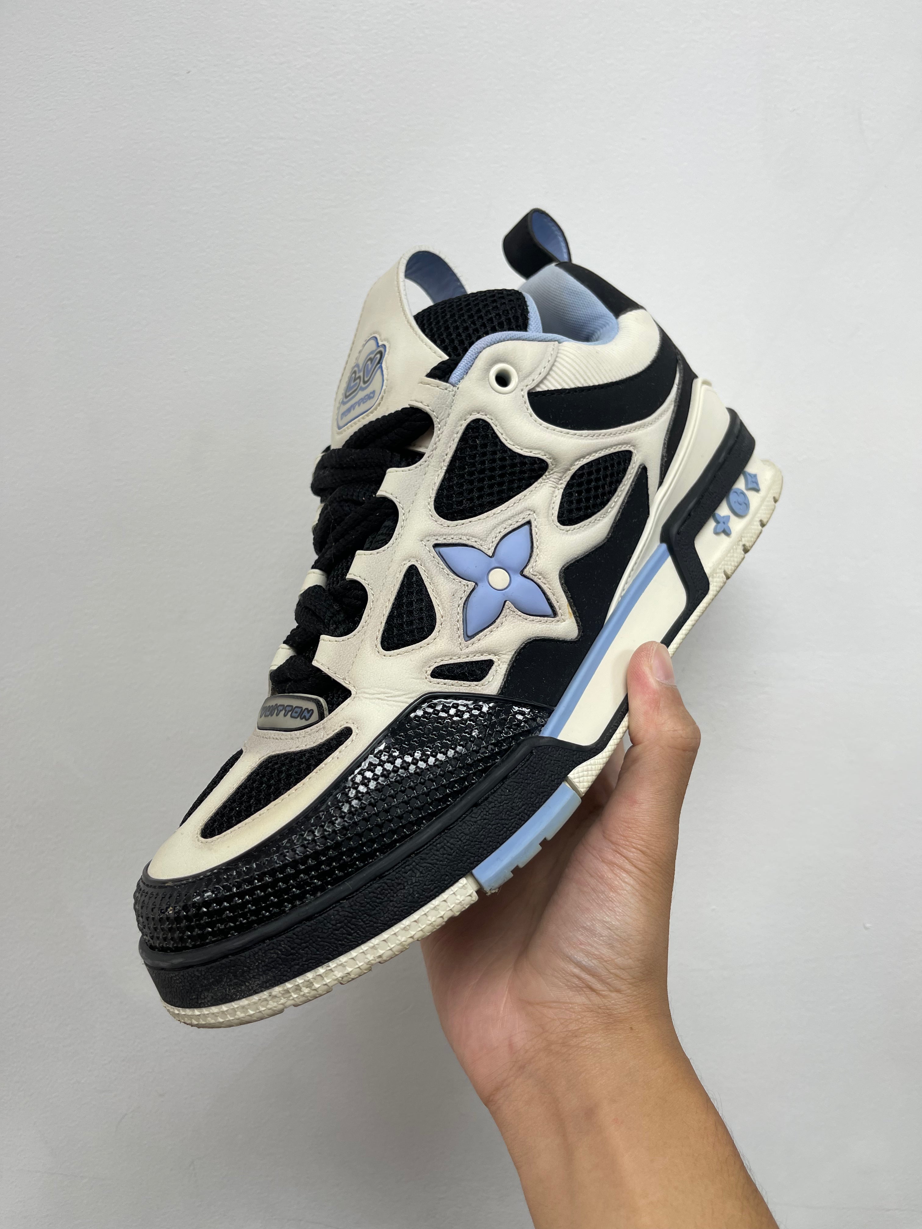 Louis Vuitton Black Blue Skate Sneakers