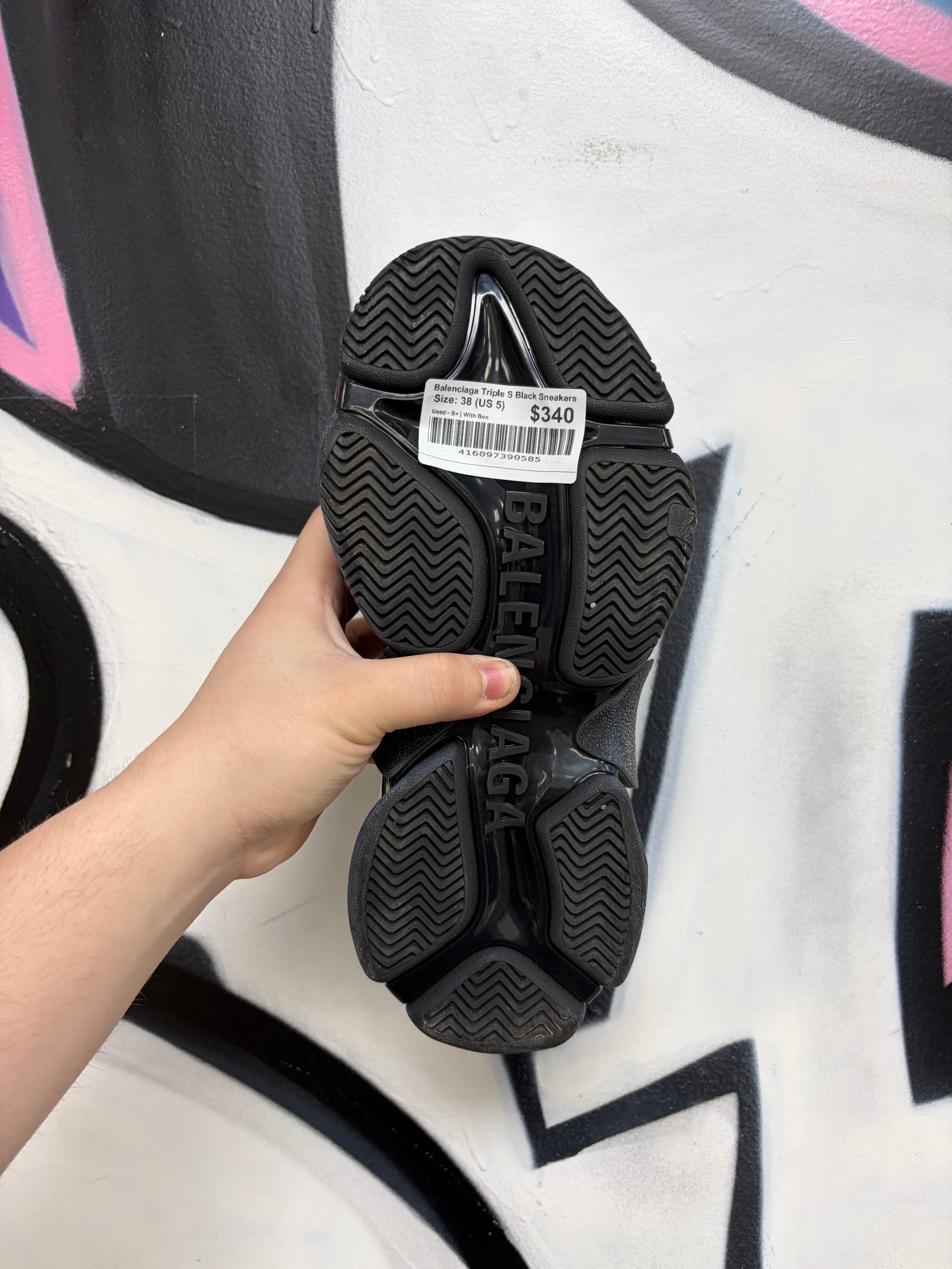 Balenciaga Triple S Black Sneakers