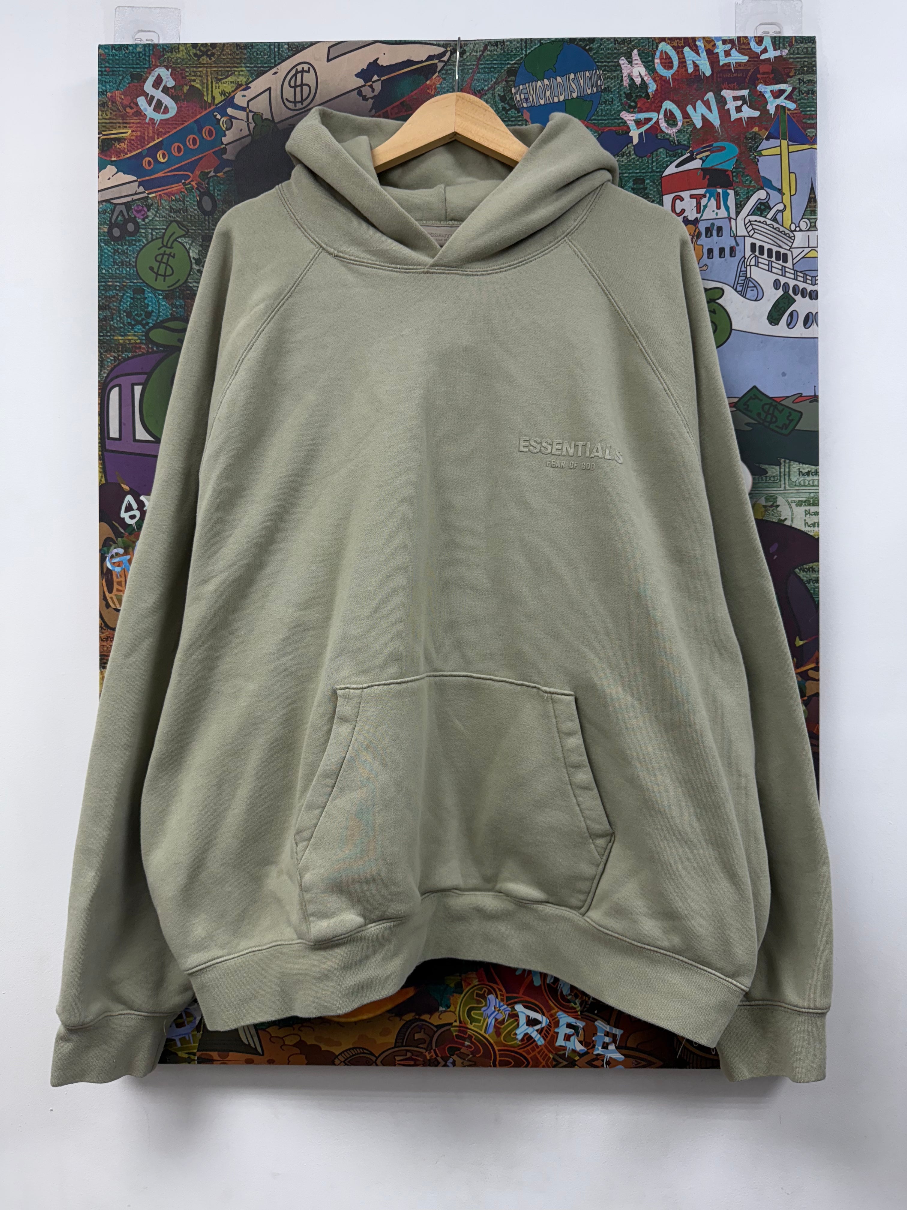 Essentials Light Olive Hoodie