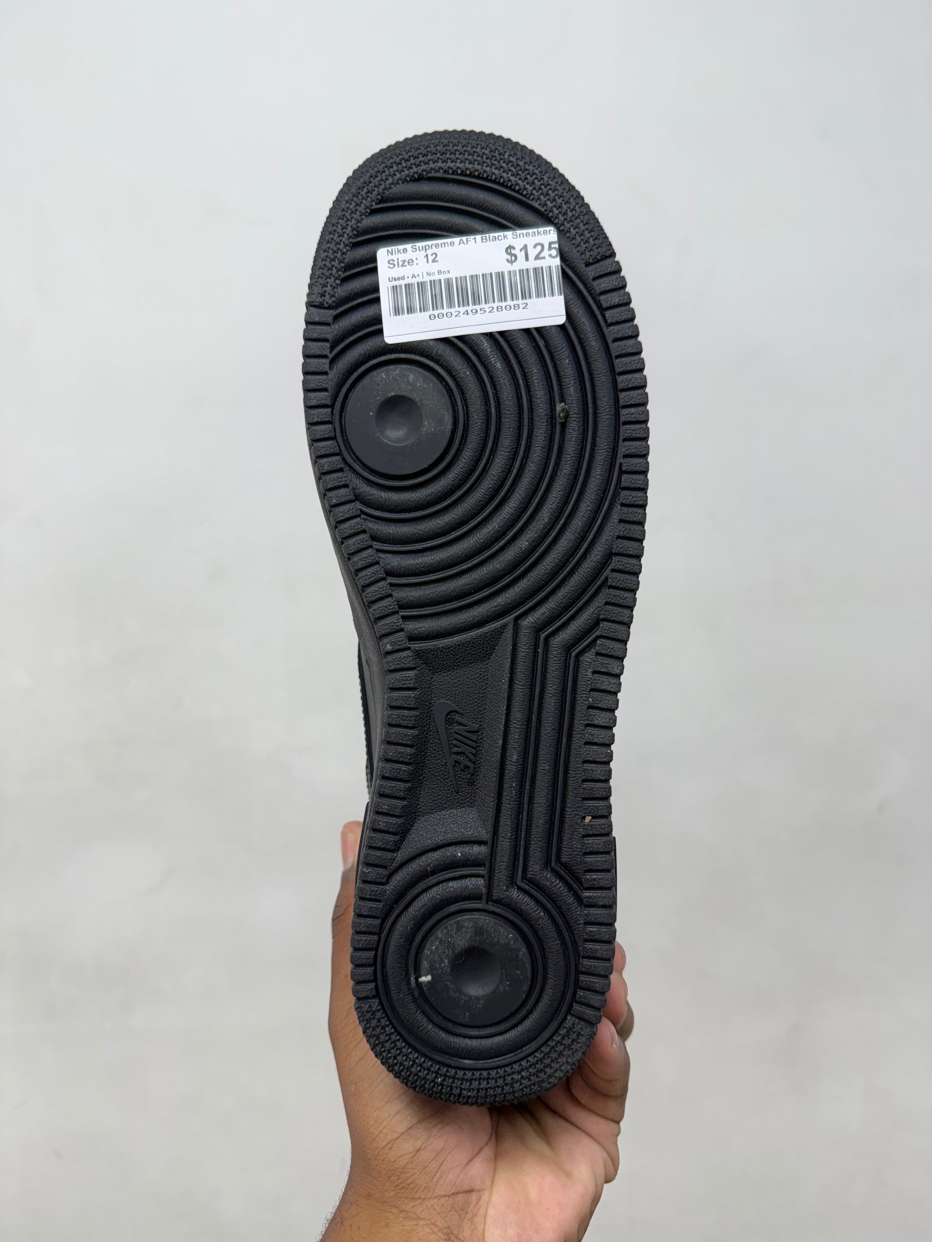 Nike Supreme AF1 Black Sneakers
