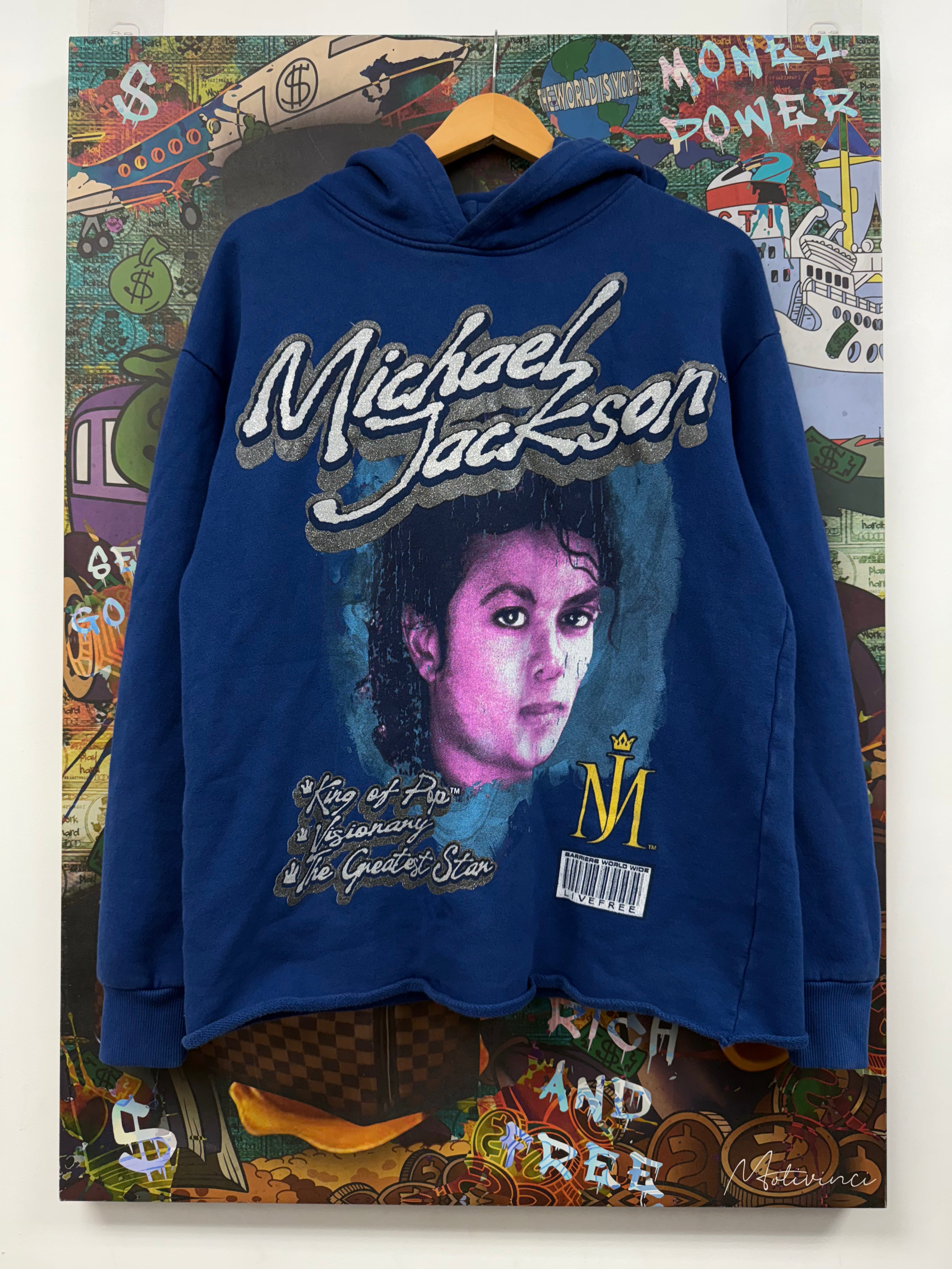 Barriers Blue Michael Jackson Hoodie