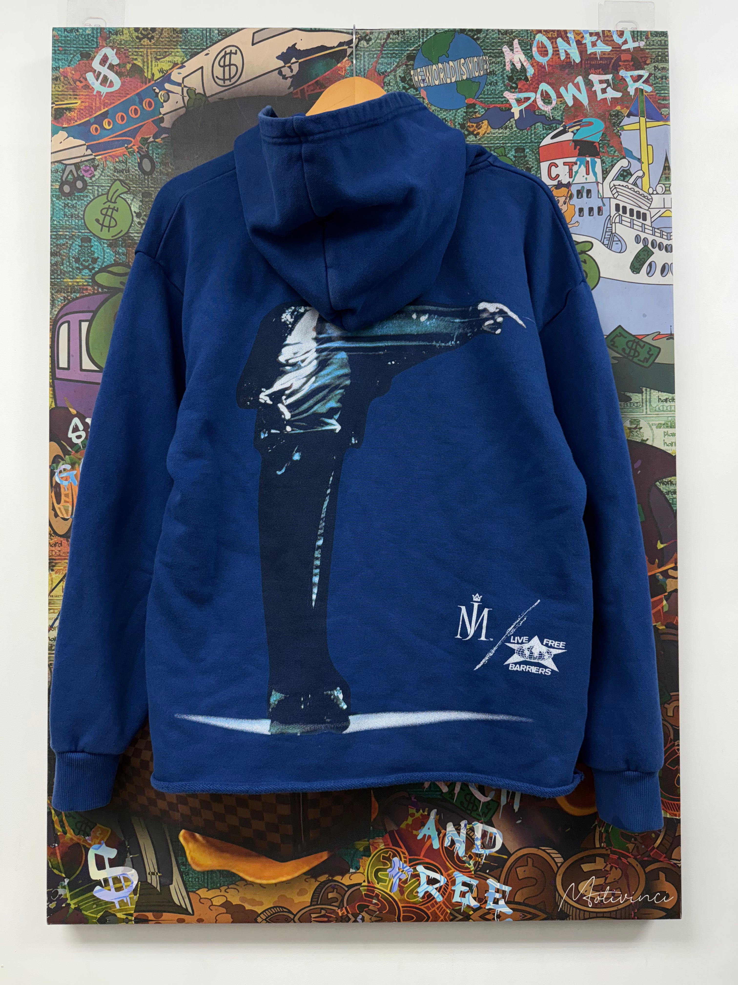 Barriers Blue Michael Jackson Hoodie