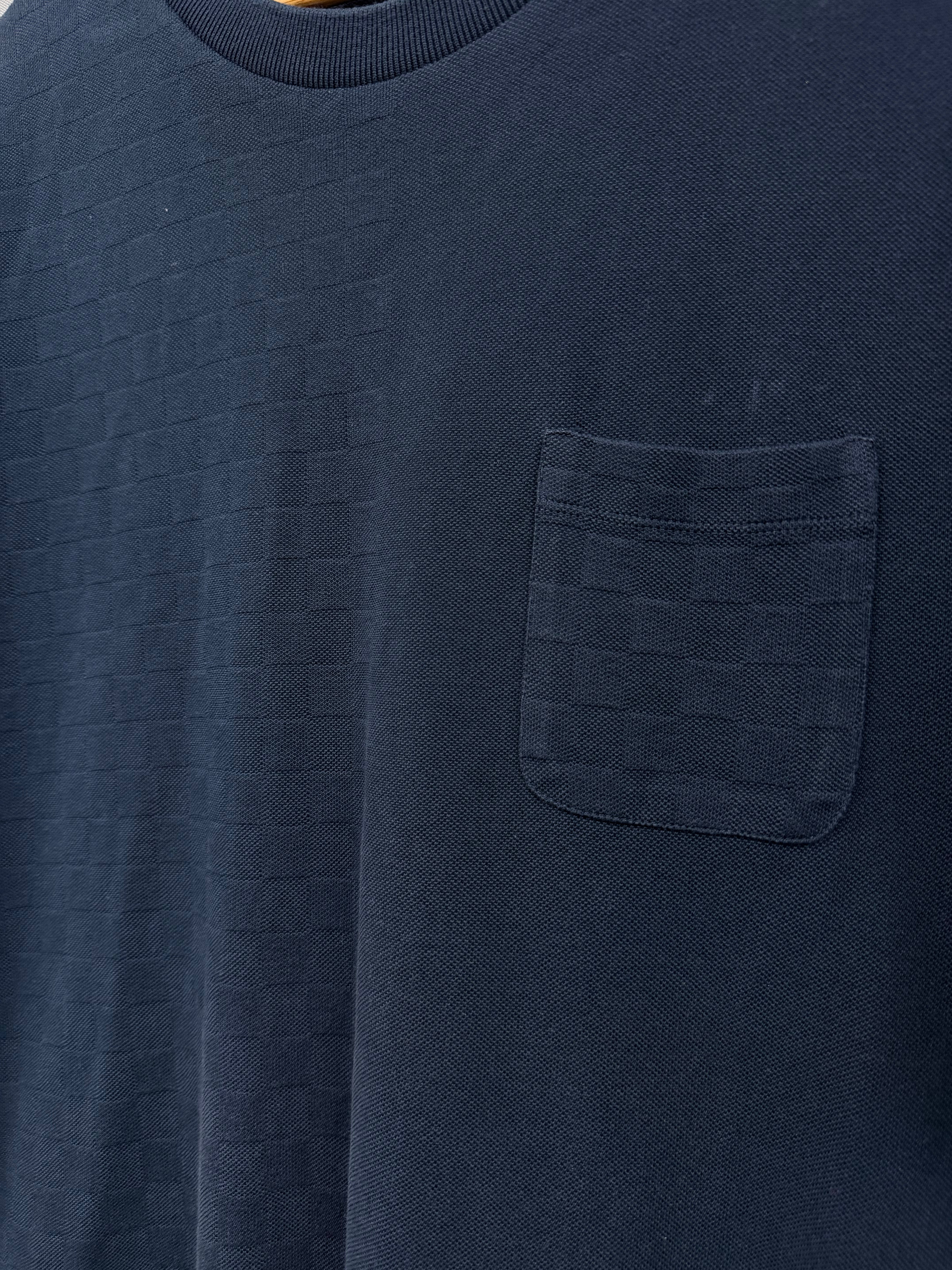 Louis Vuitton "Damier Knit" Navy Tee