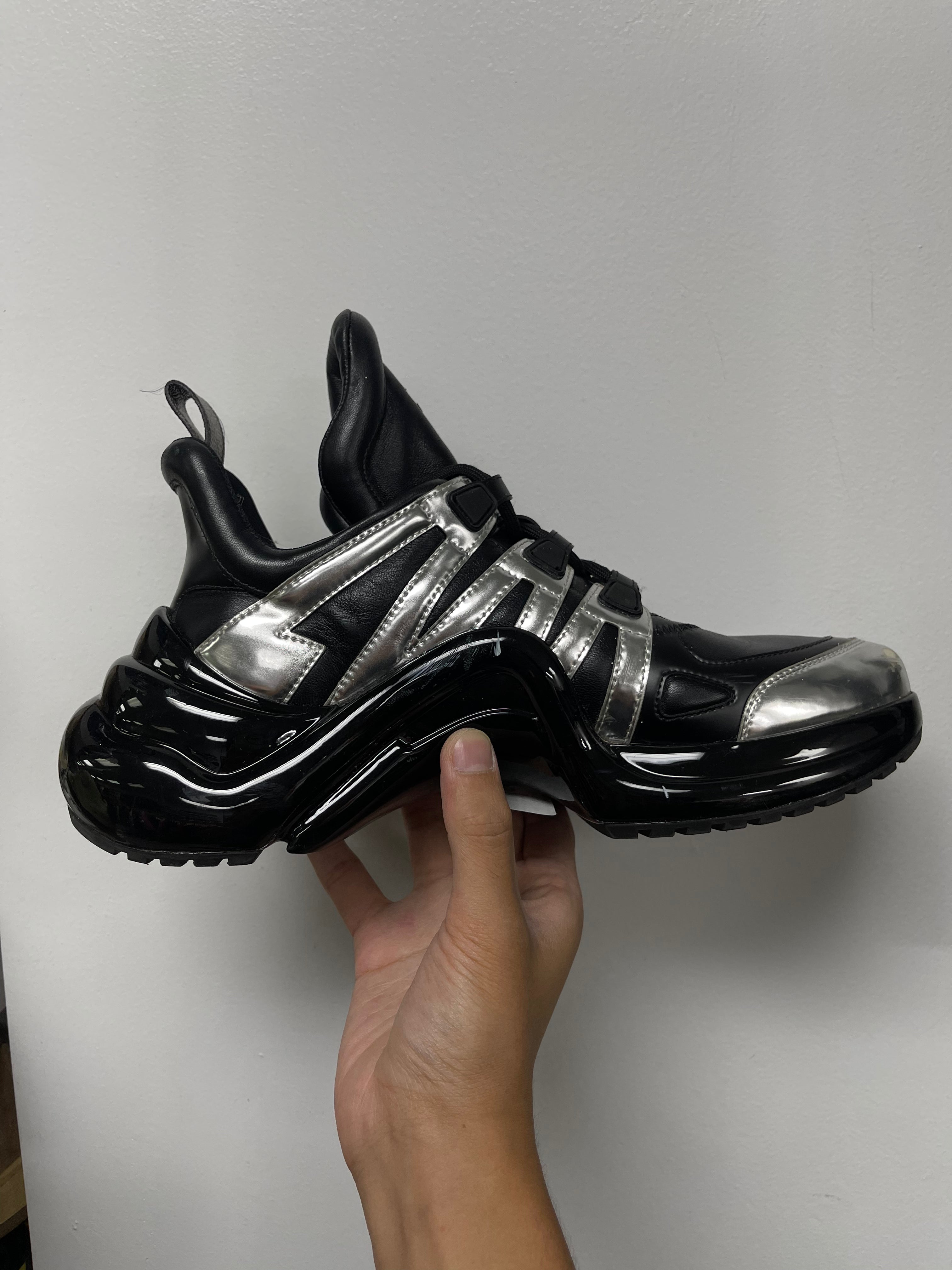 Louis Vuitton Black Silver Arch Light Sneakers