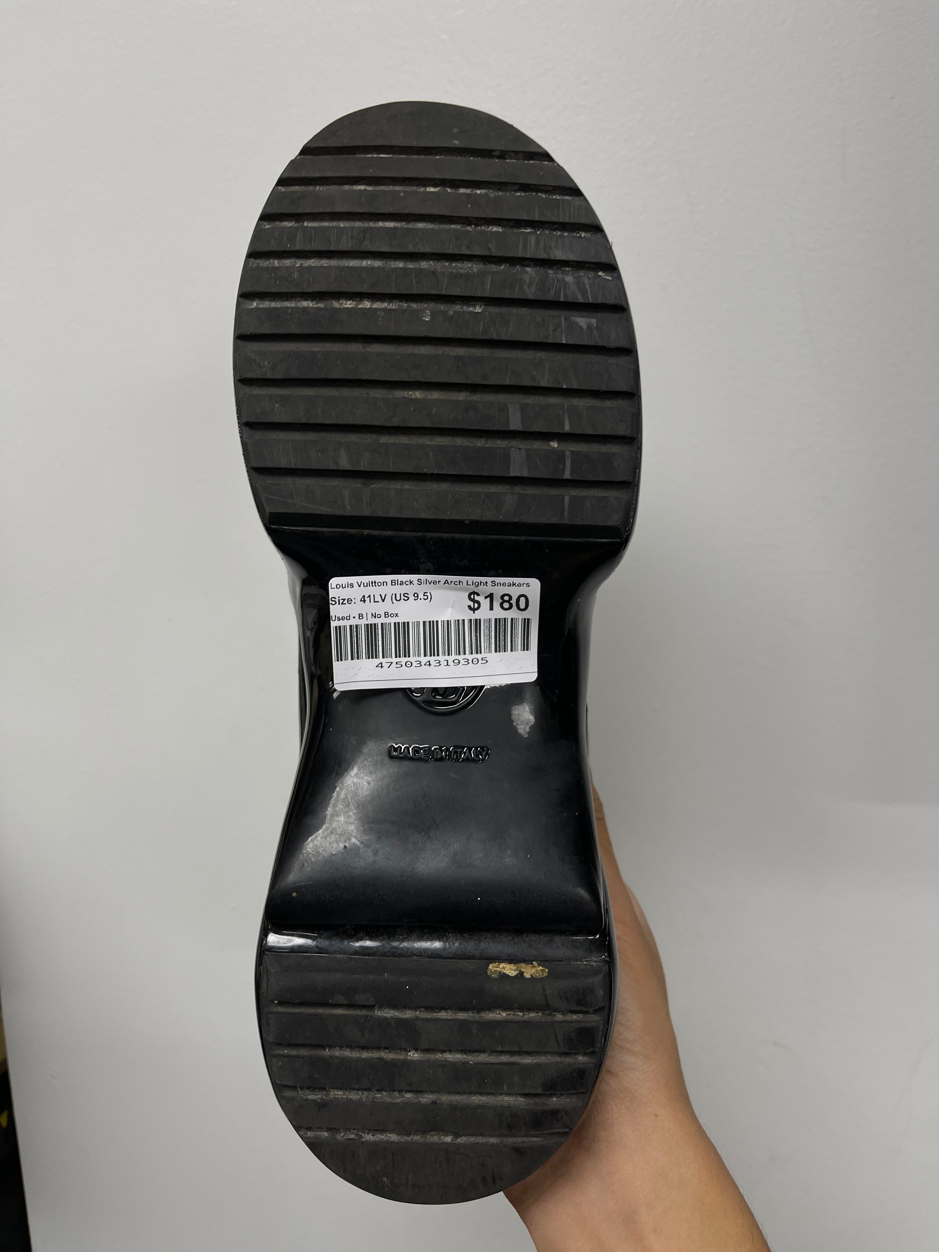 Louis Vuitton Black Silver Arch Light Sneakers