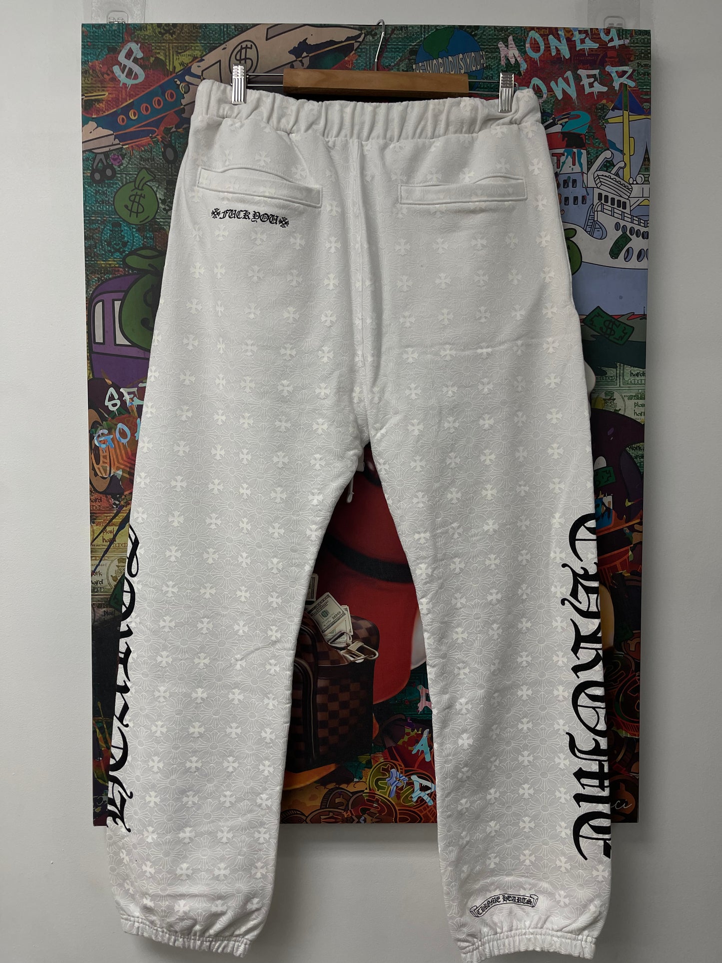 Chrome Hearts White Monogram Sweats New