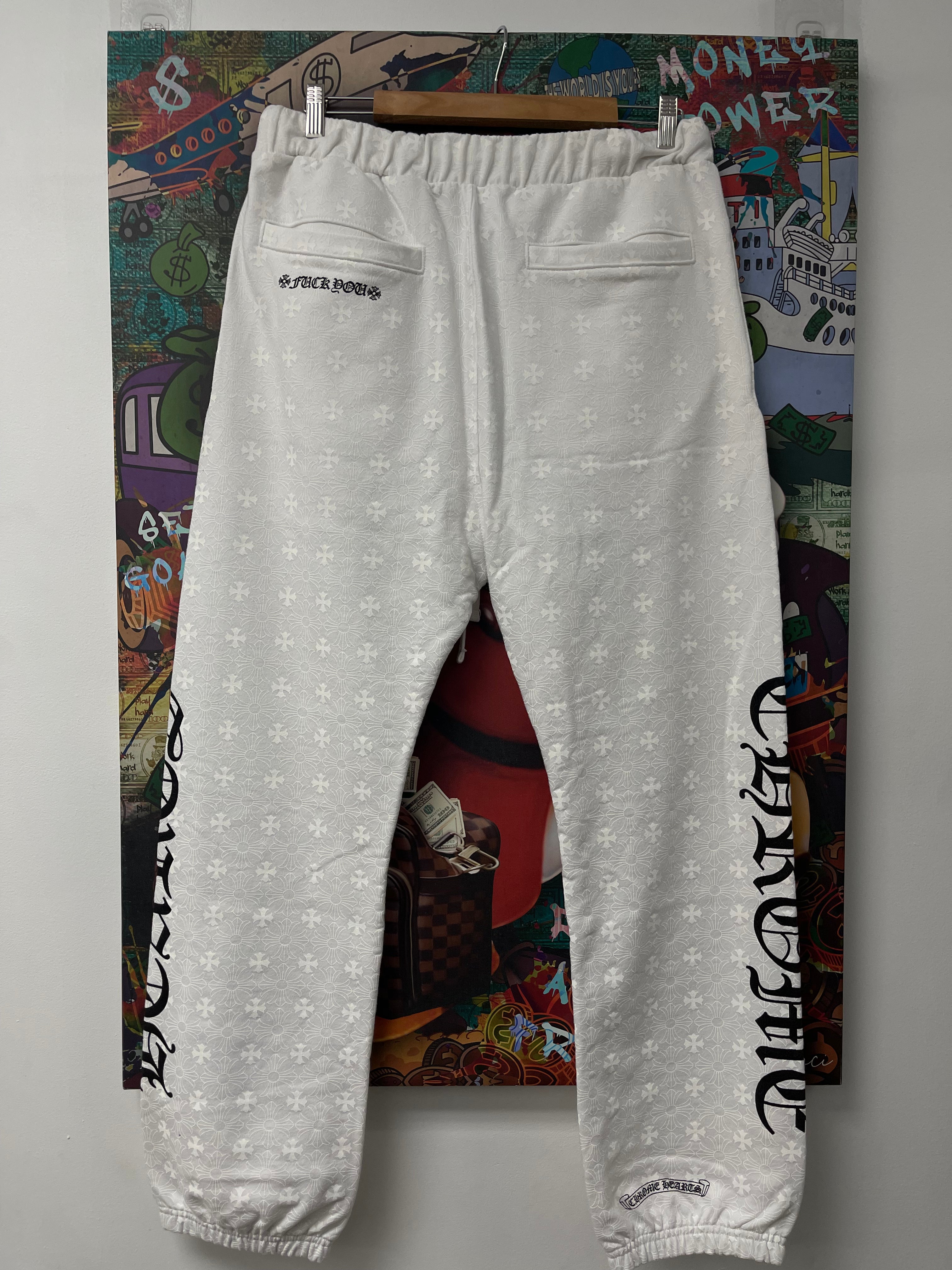 Chrome Hearts White Monogram Sweats New