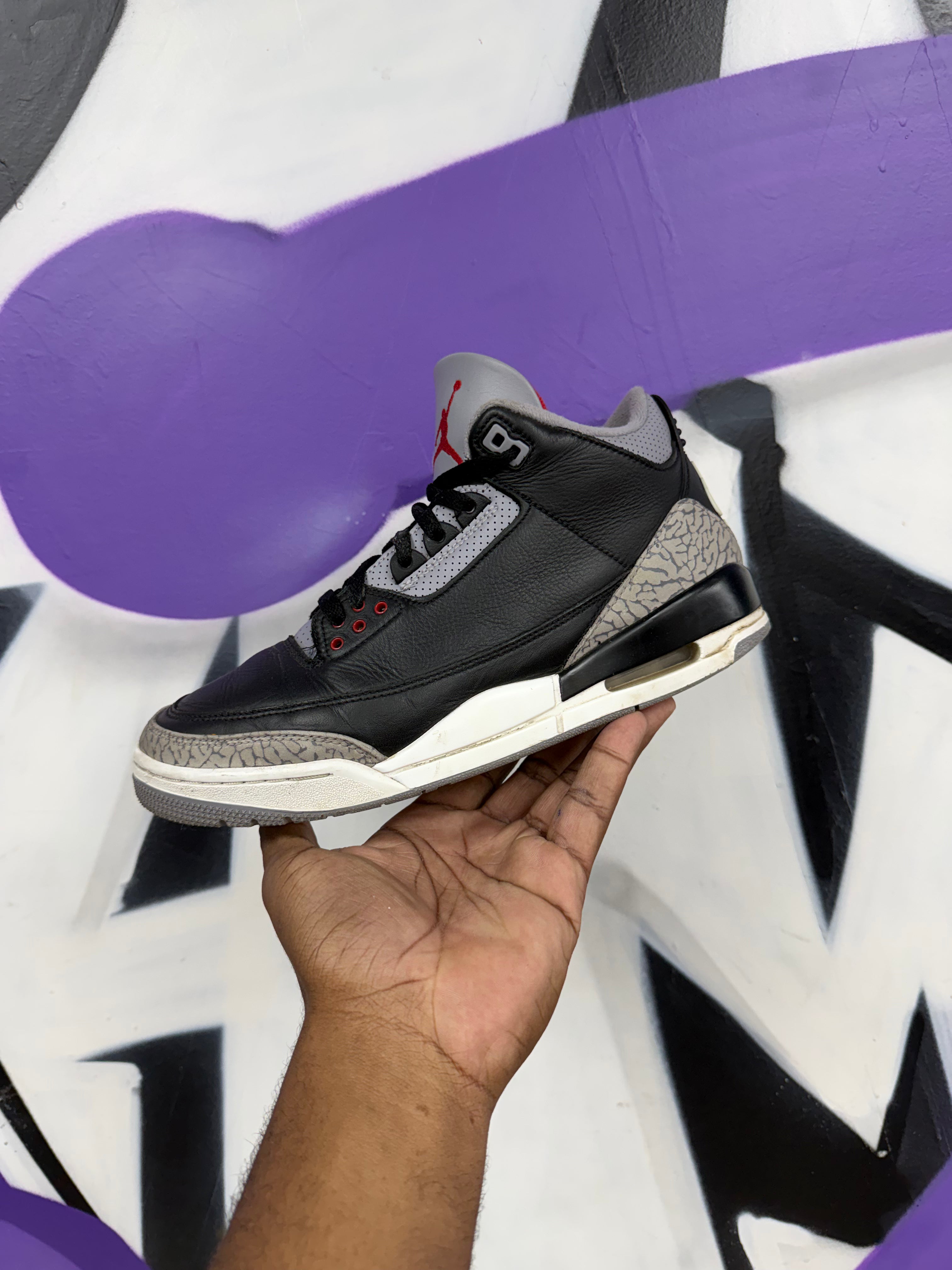 Jordan 3 Black Cement Sneakers