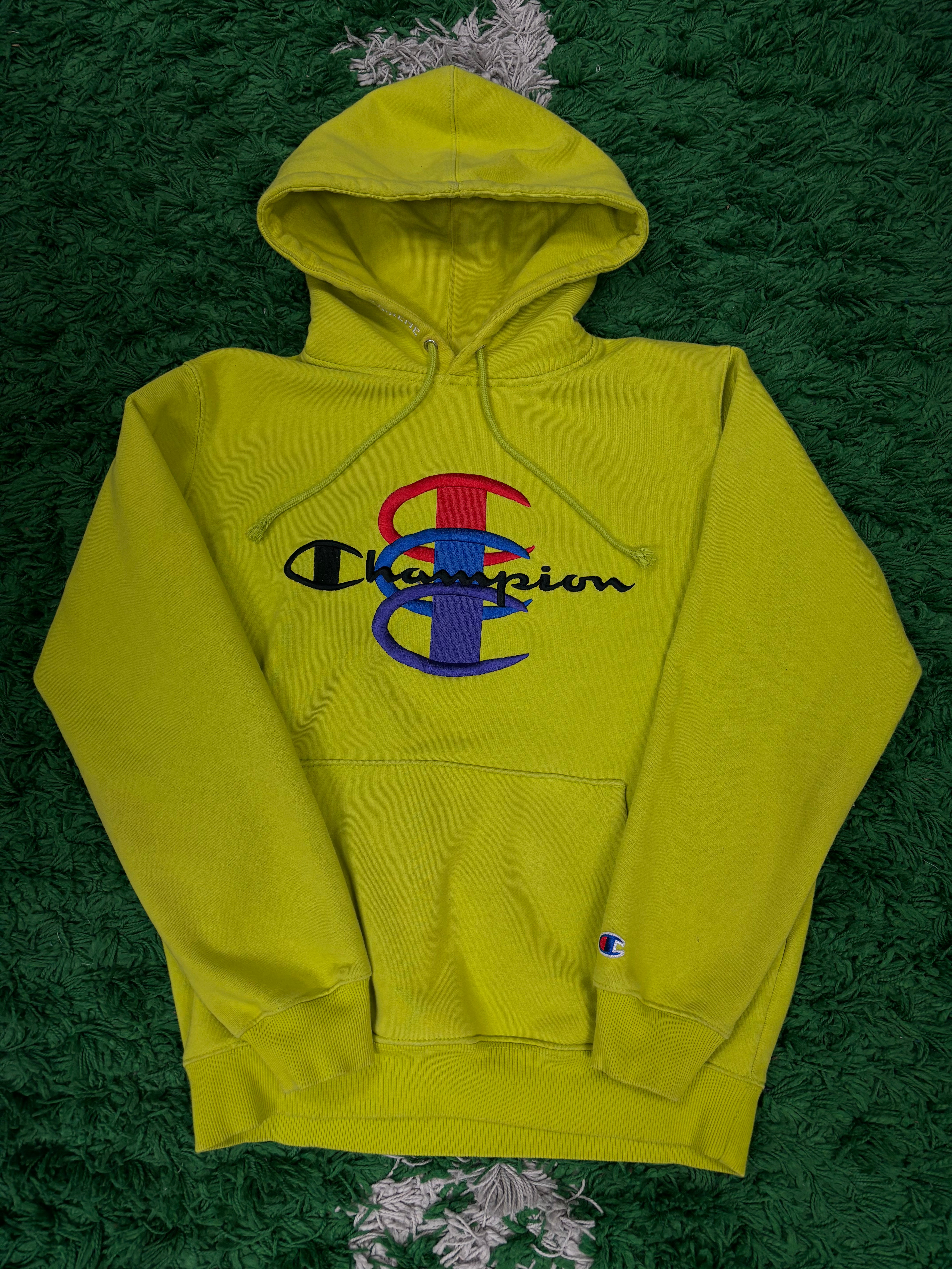 Supreme Champion Lime Hoodie Used Medium