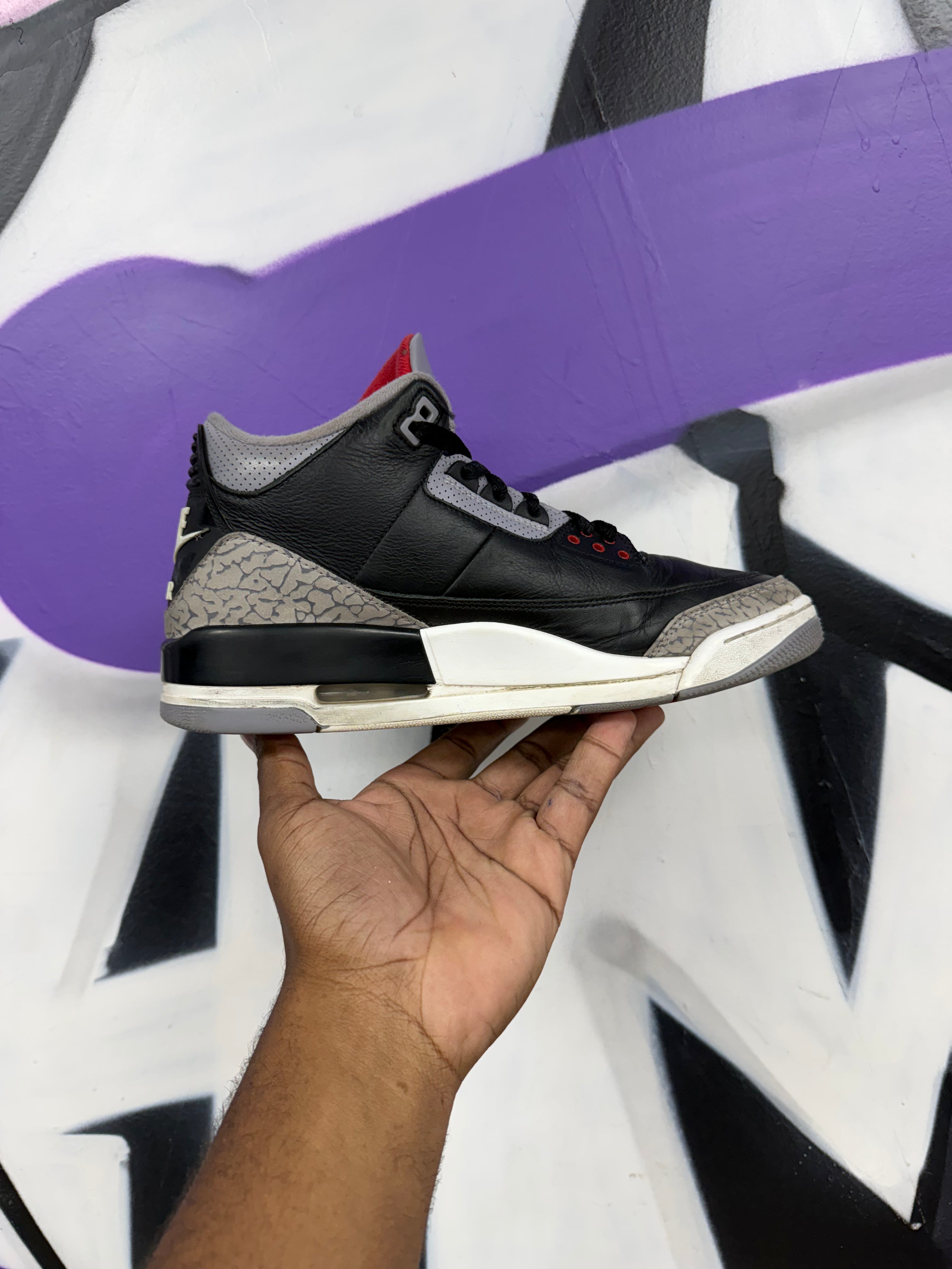 Jordan 3 Black Cement Sneakers