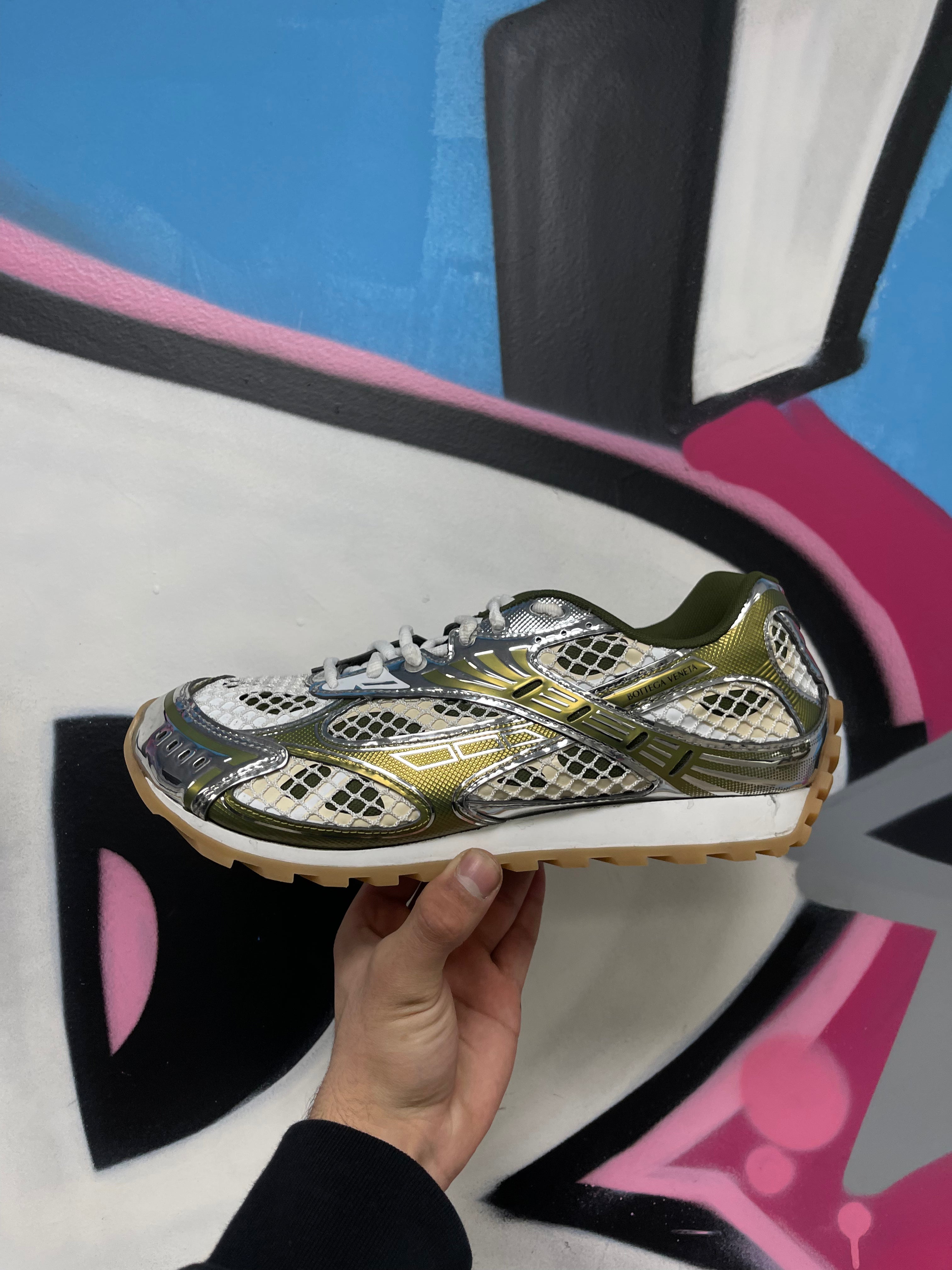 Bottega Veneta Mud White Orbit Sneakers