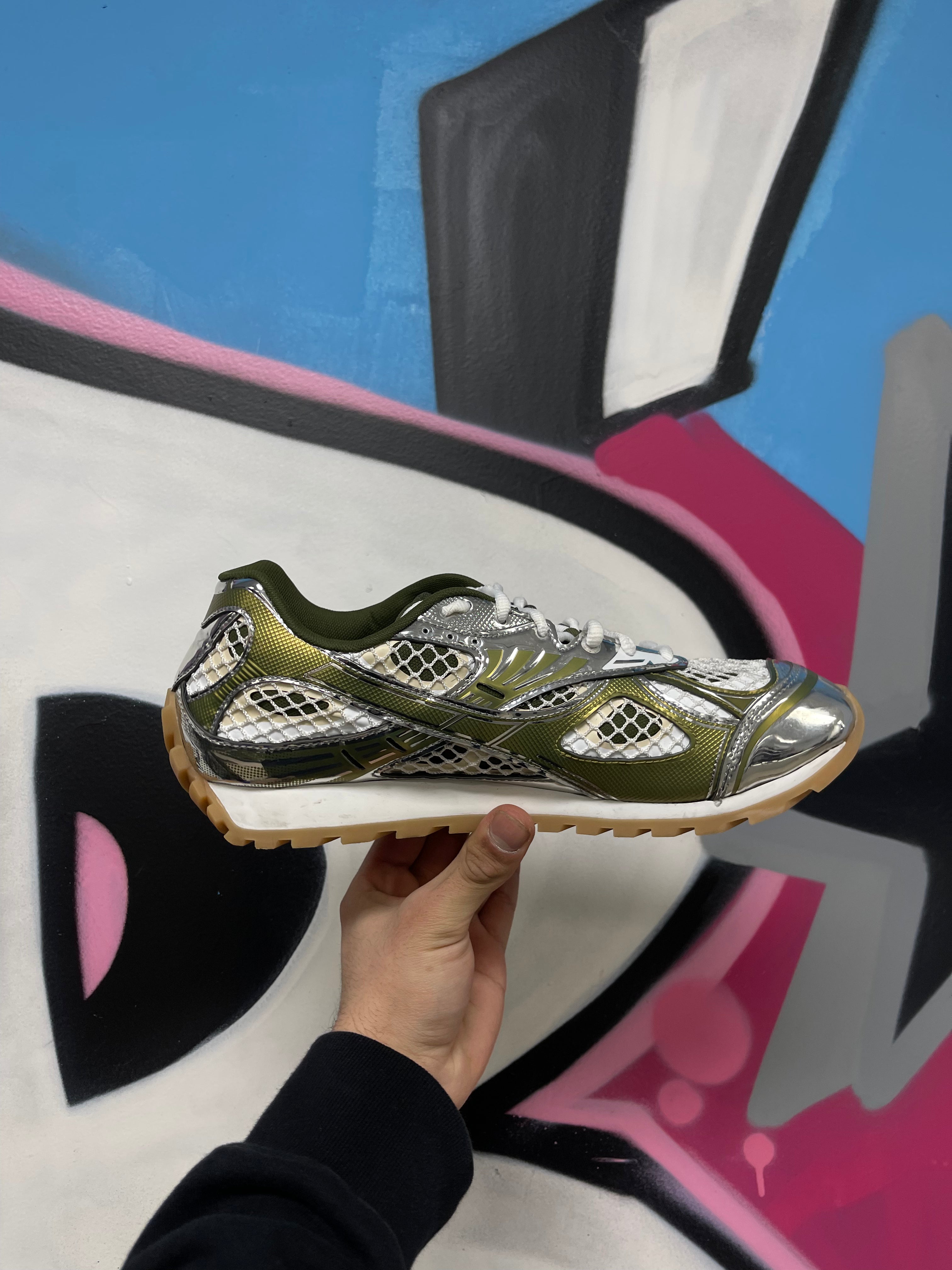 Bottega Veneta Mud White Orbit Sneakers