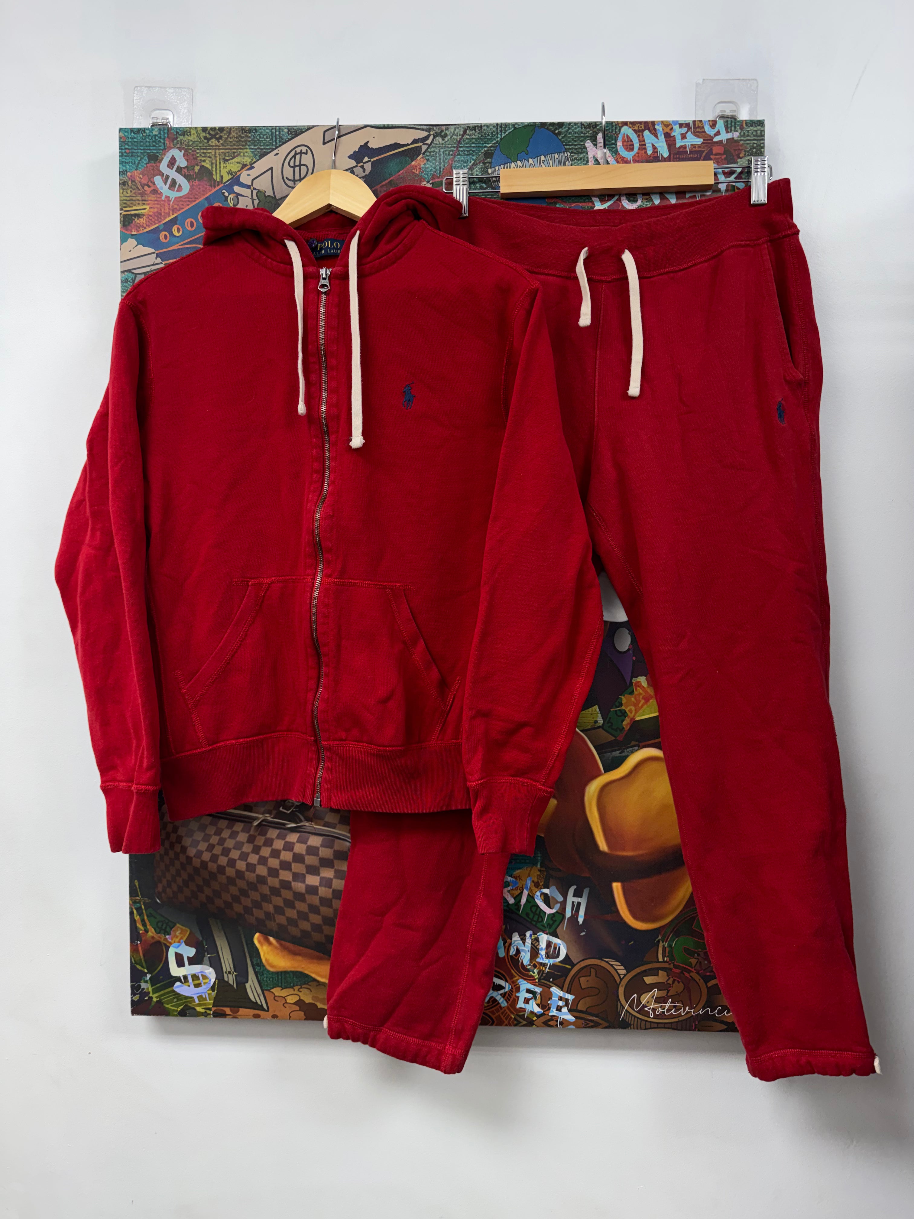 Polo Red Navy Sweatsuit