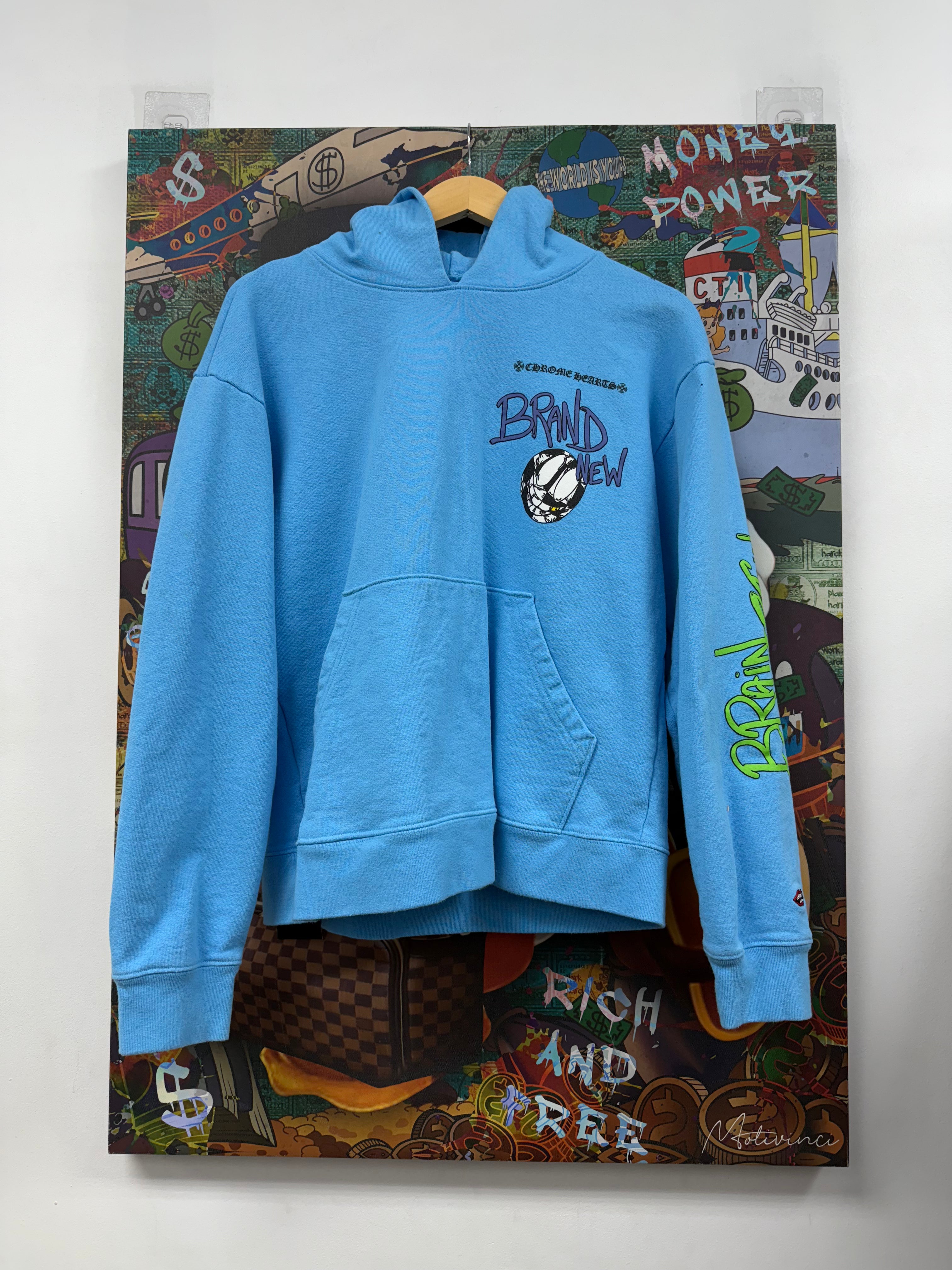 Chrome Hearts Matty Boy Baby Blue Brain New Hoodie