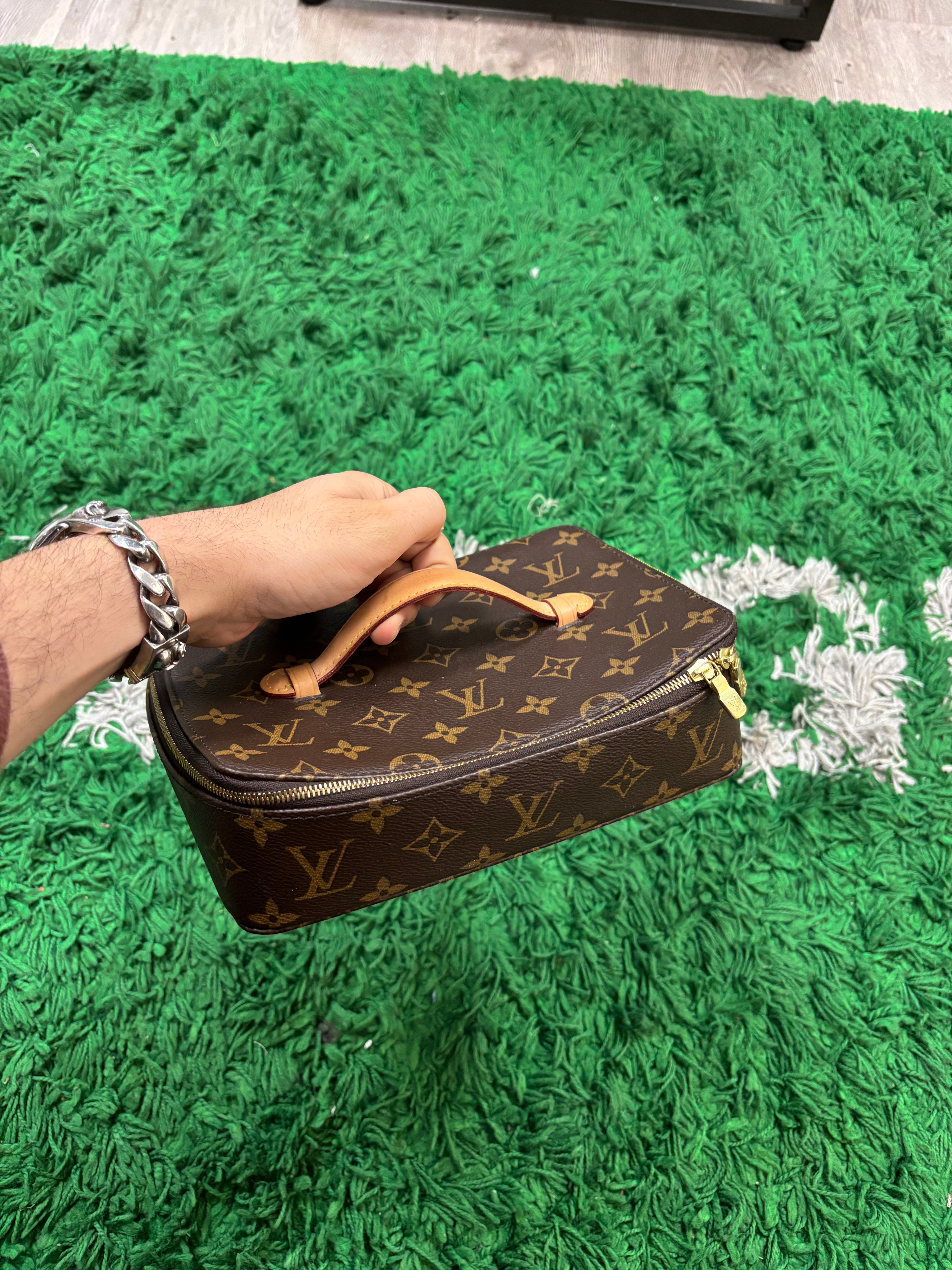 LV Jewelry Case Brown Monogram Used OSFM