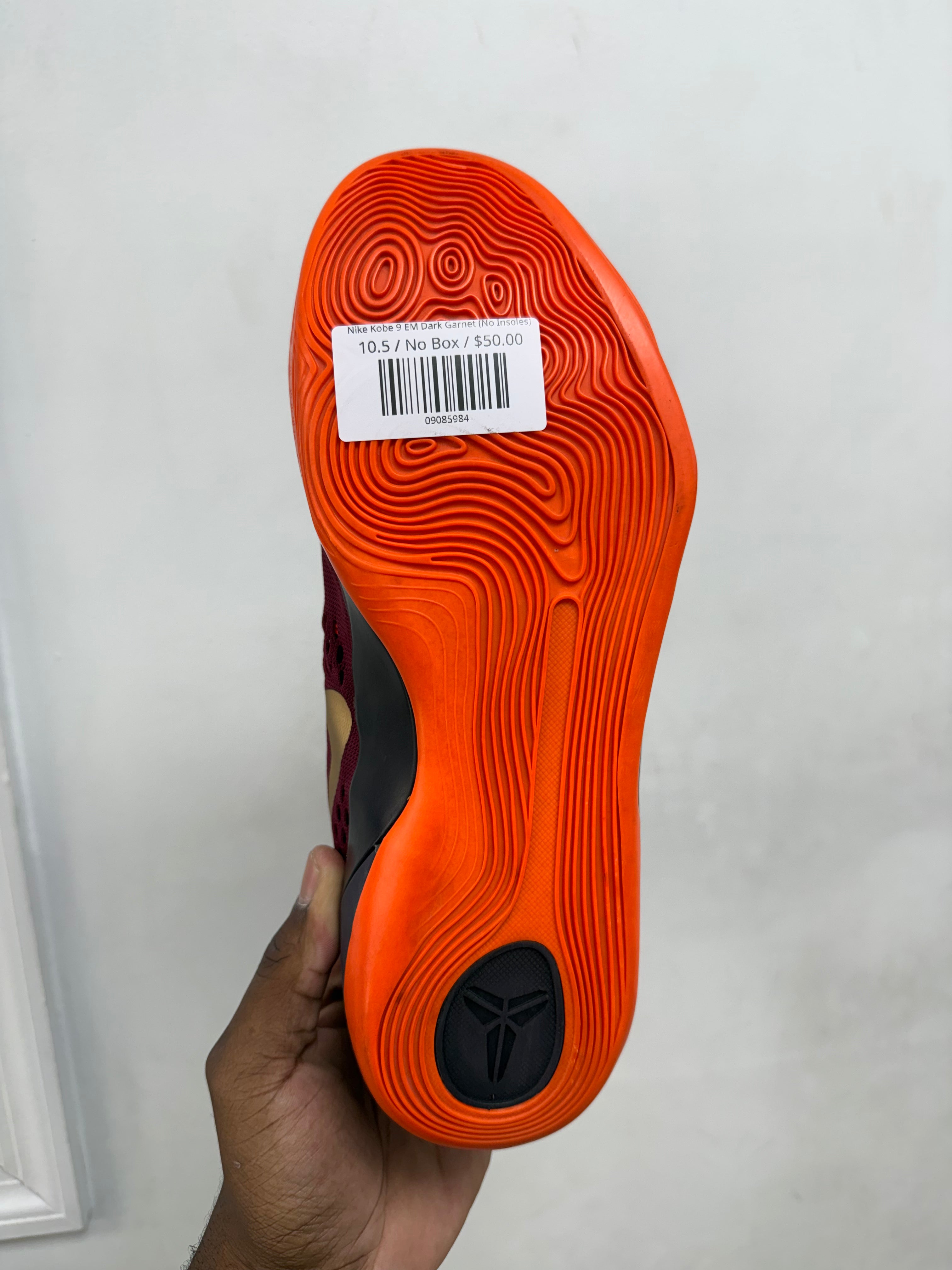 Nike Kobe 9 EM Dark Garnet (No Insoles)