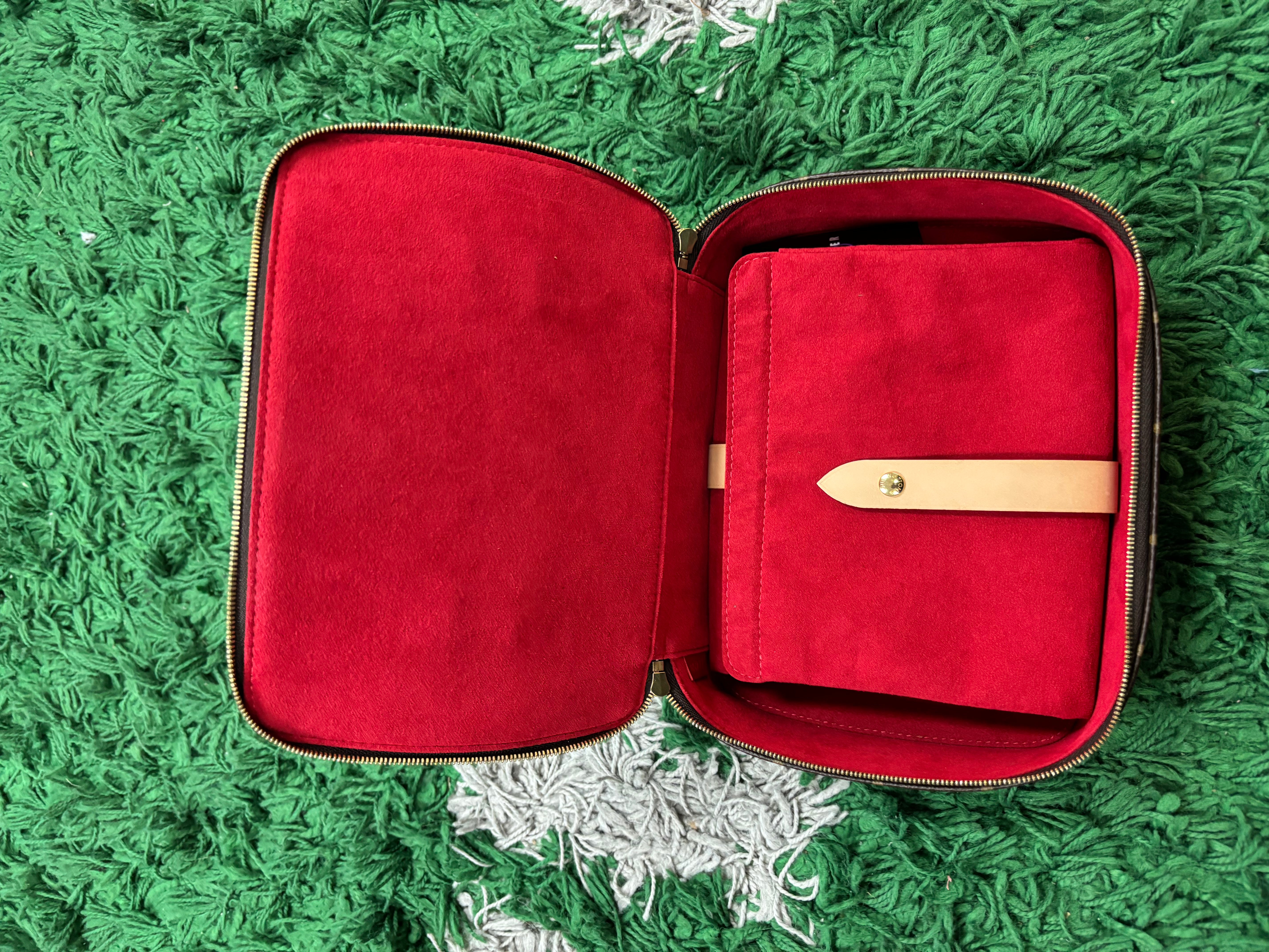 LV Jewelry Case Brown Monogram Used OSFM