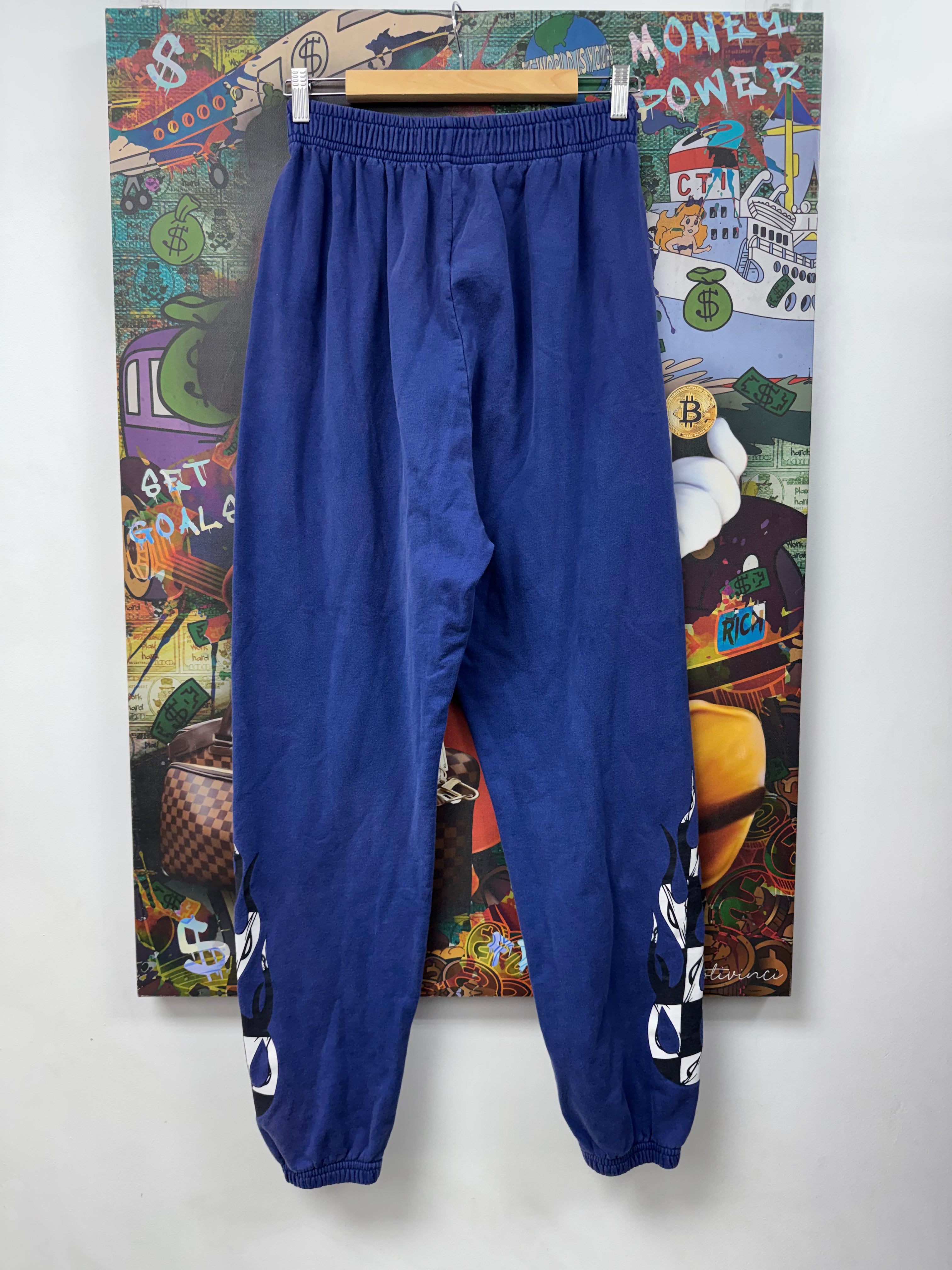 Chrome Hearts Matty Boy Blue Flames Sweats Sweats