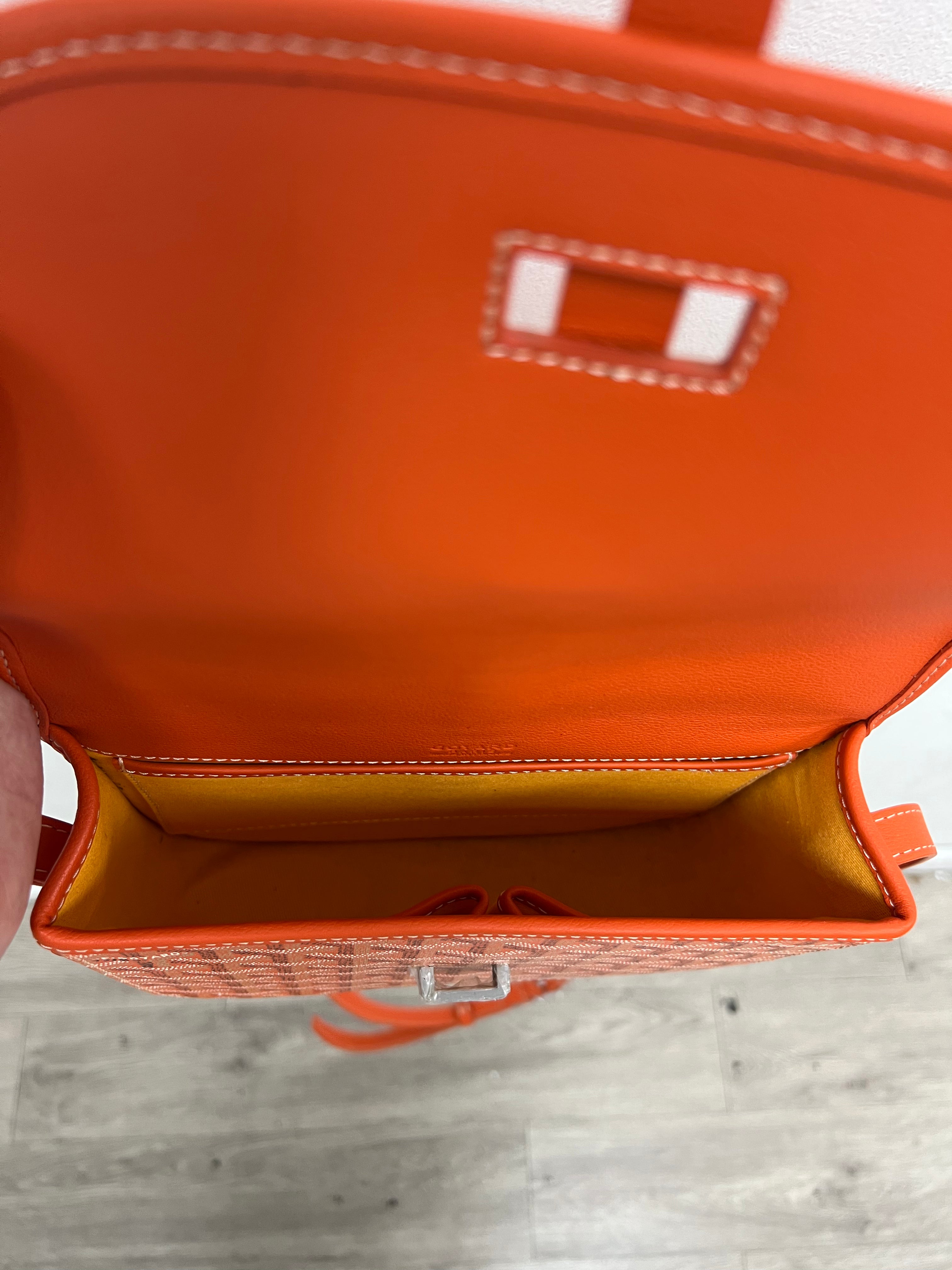 Goyard Orange Belvedere (MM) Bag
