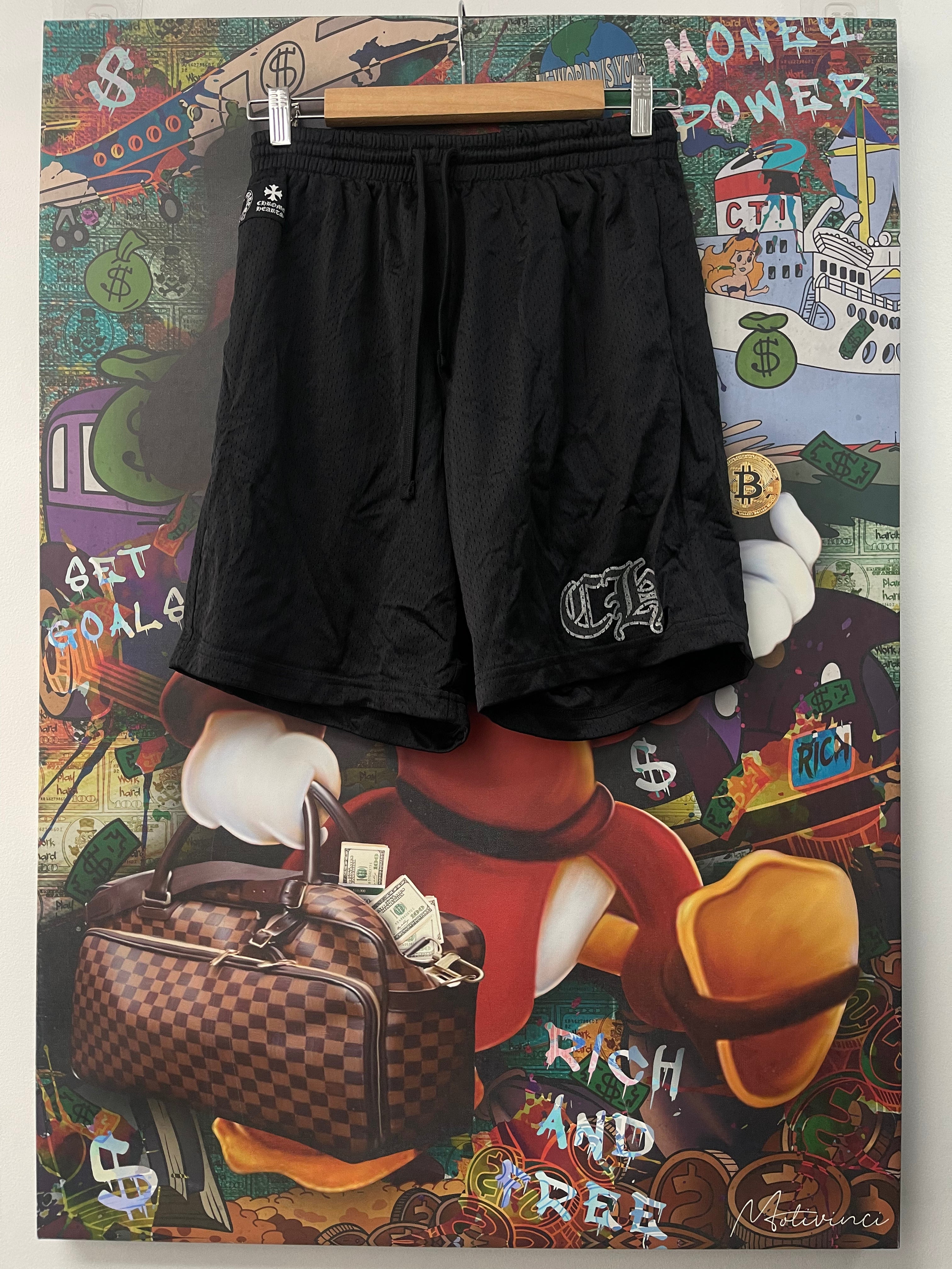 Chrome Hearts Black Mesh Shorts