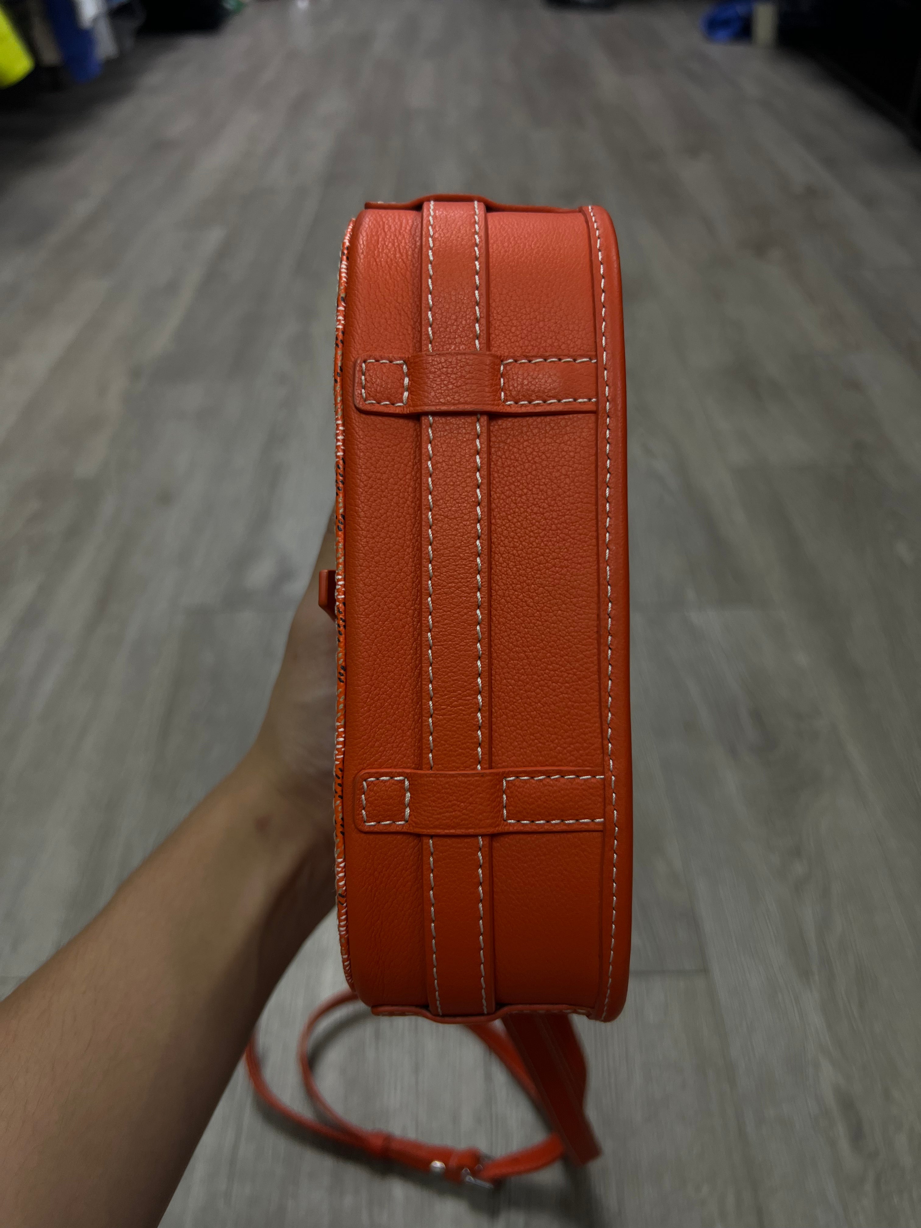 Goyard Orange Belvedere (MM) Bag
