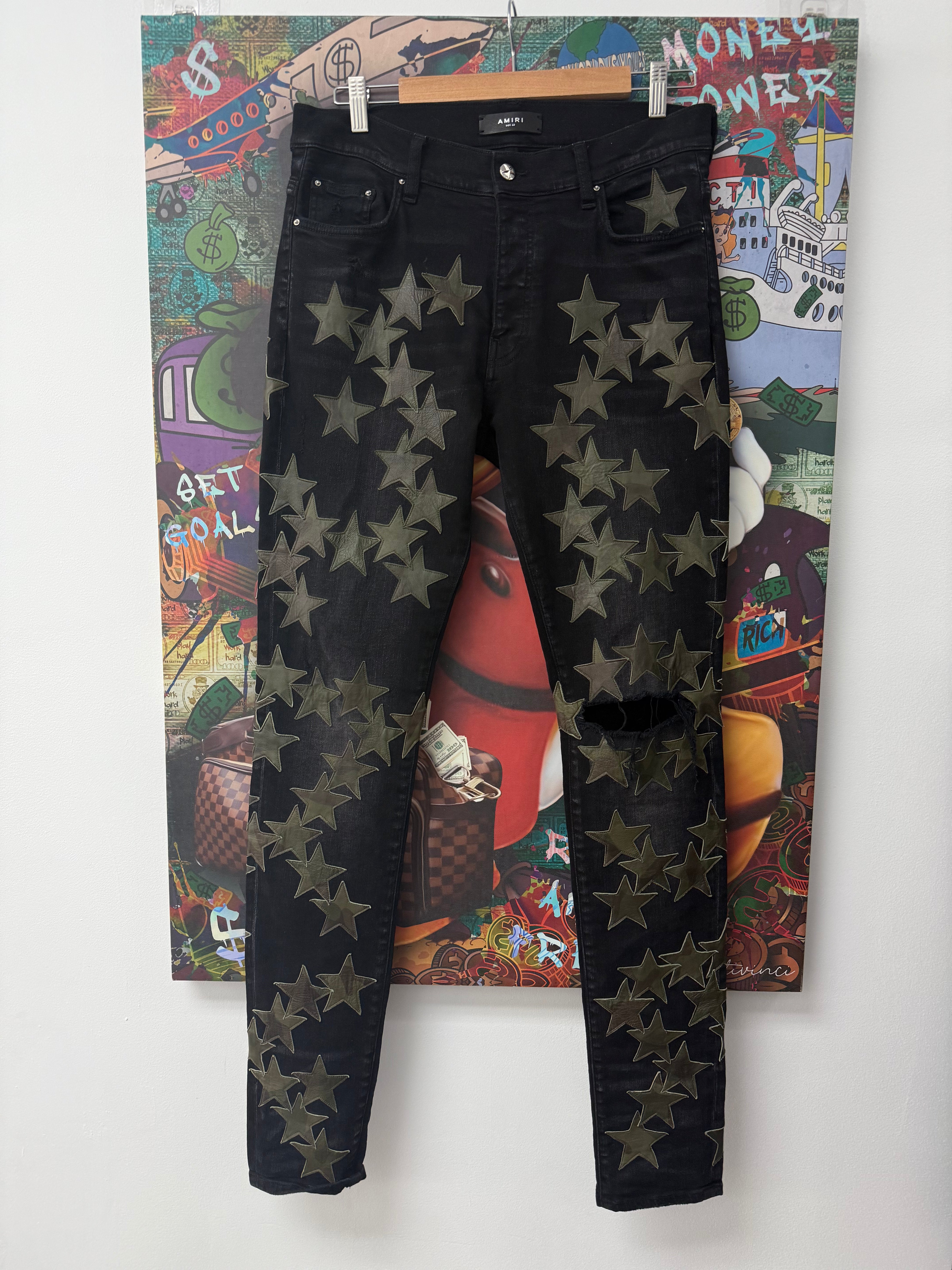 Amiri Black Camo Chemist Jeans Used