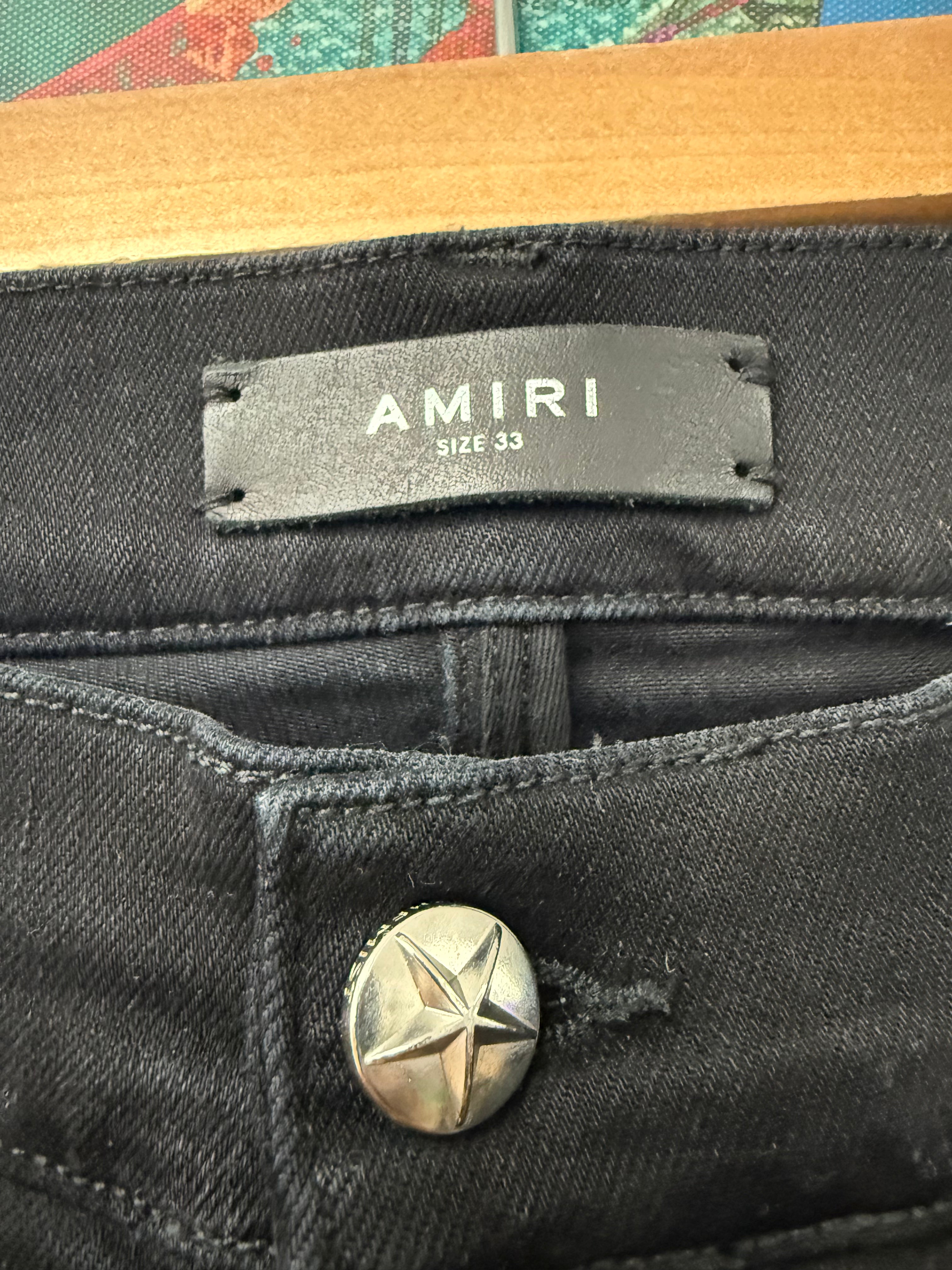 Amiri Black Camo Chemist Jeans Used