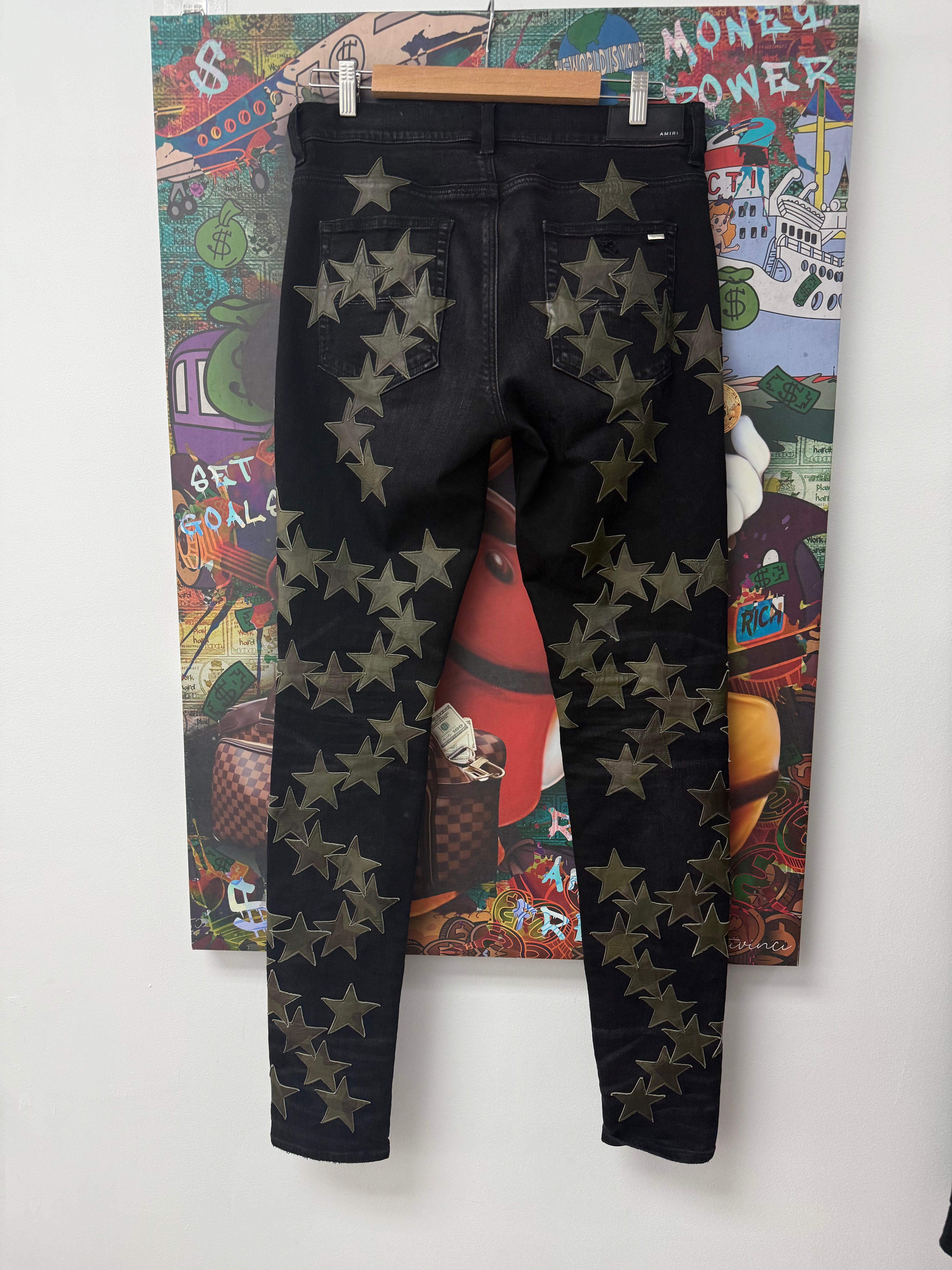 Amiri Black Camo Chemist Jeans Used