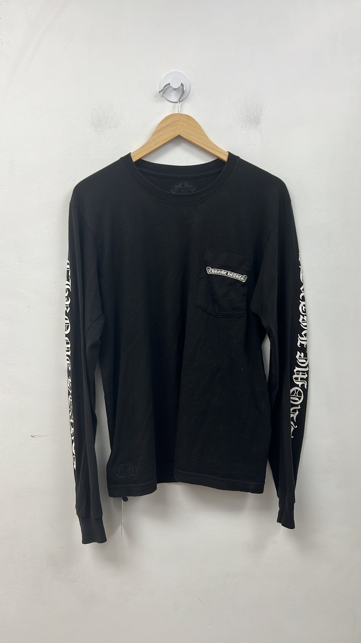Chrome Hearts Black Shoulder Logo Long Sleeve