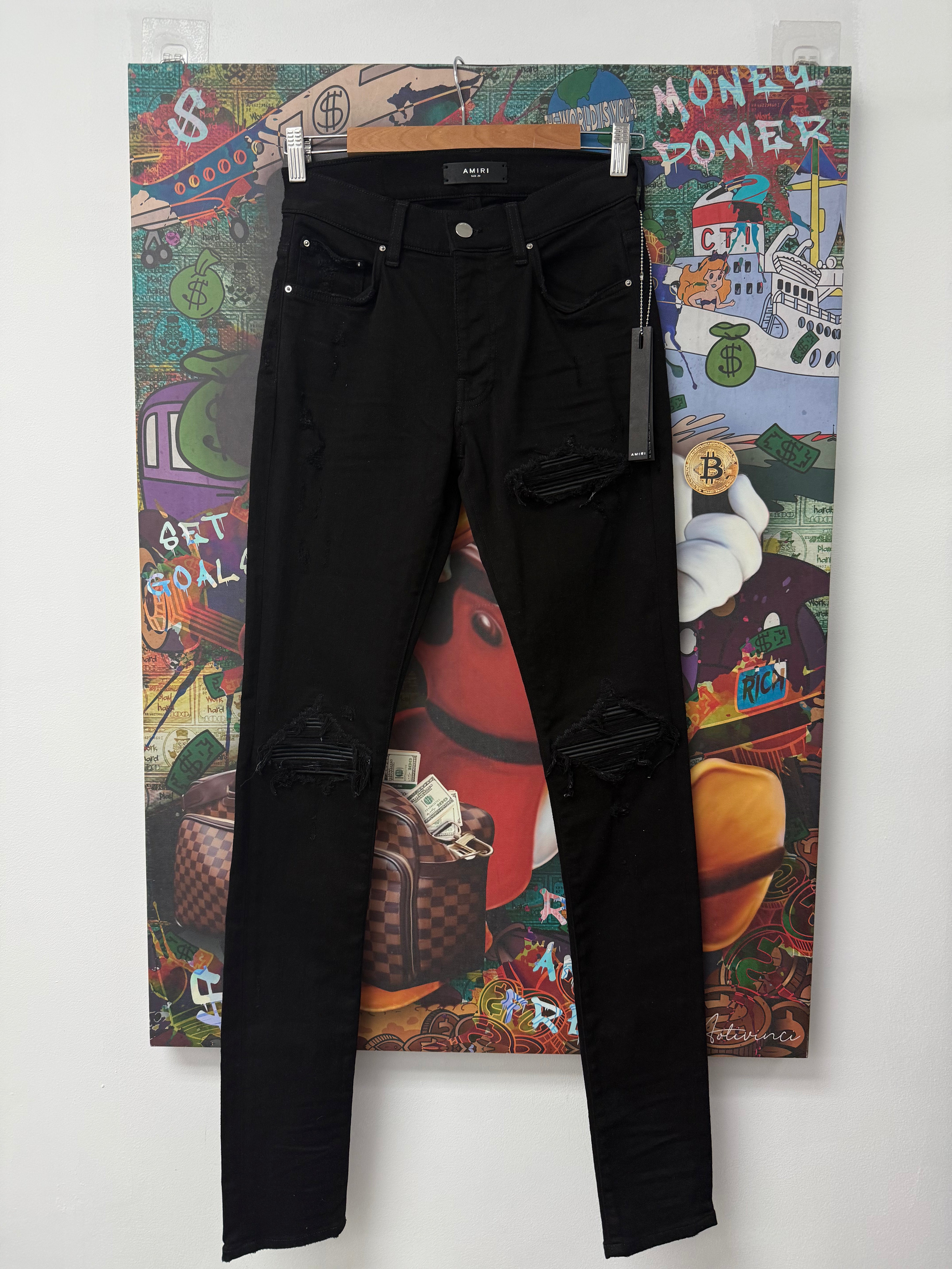 Amiri Jeans MX1 Black Black Patch New With Tags
