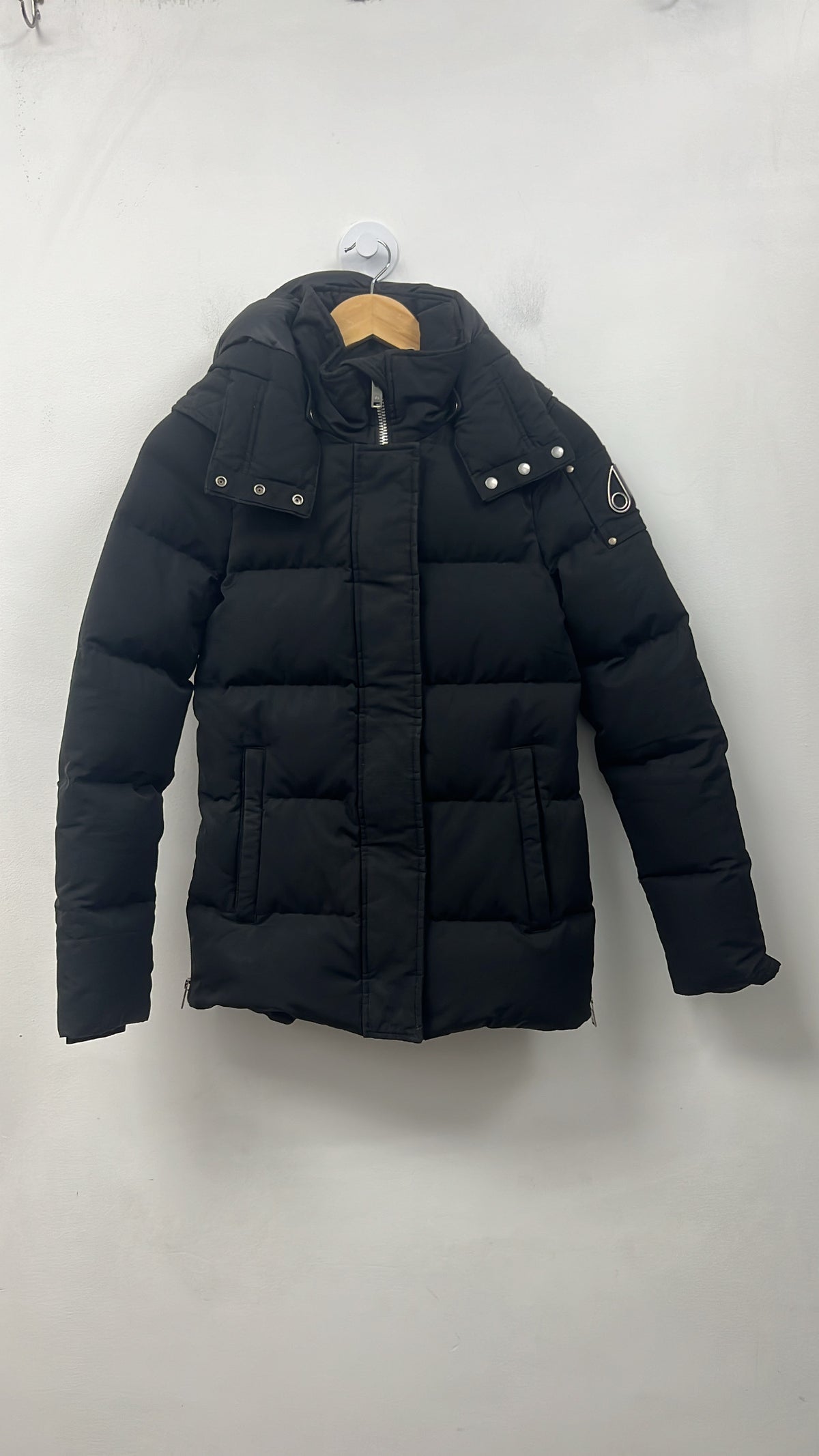 Moose Knuckles Black Neo Sheer (Women's) Parka Puffer Jacket