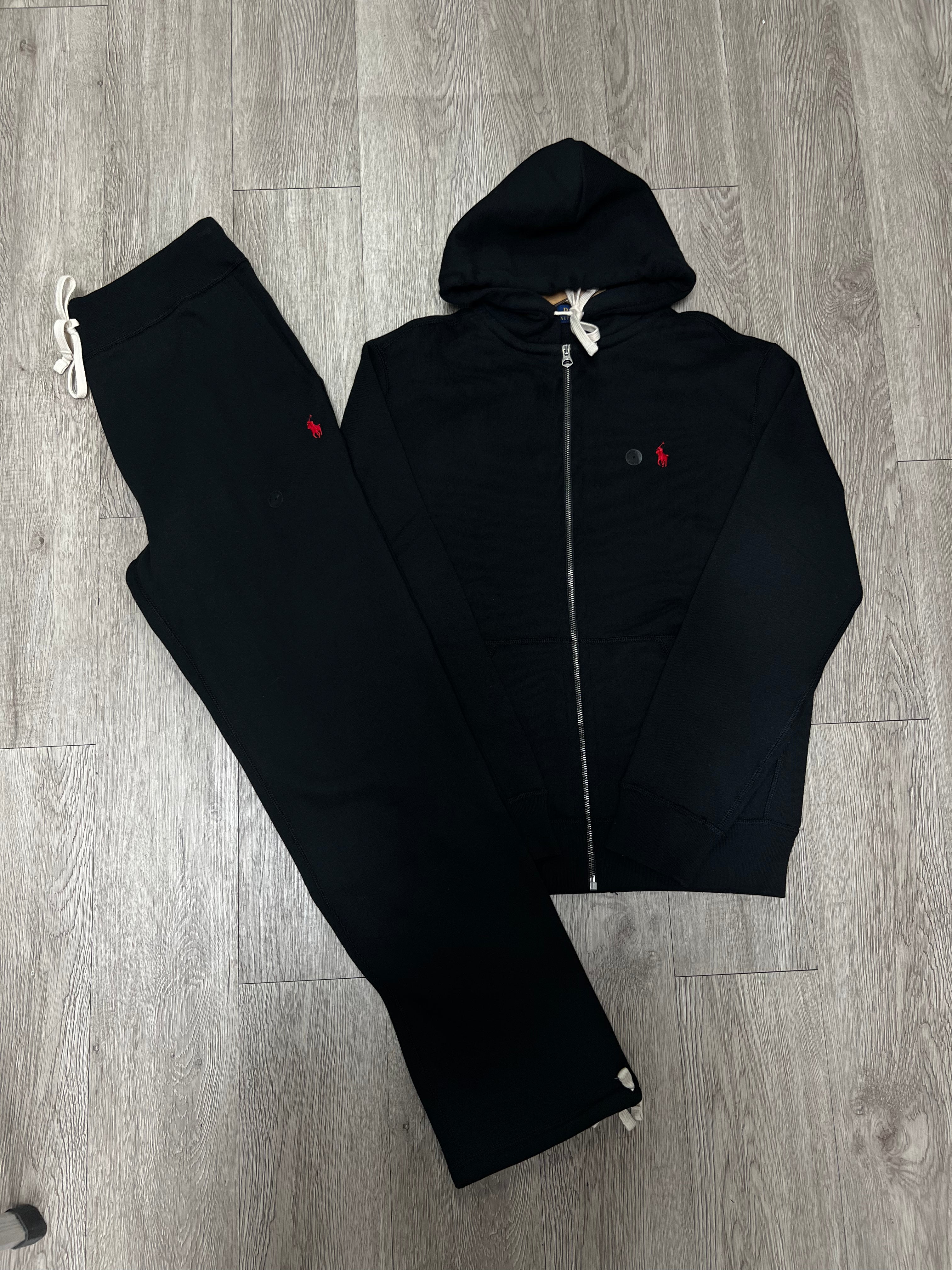 Polo Ralph Lauren Black Red Logo Sweatsuit