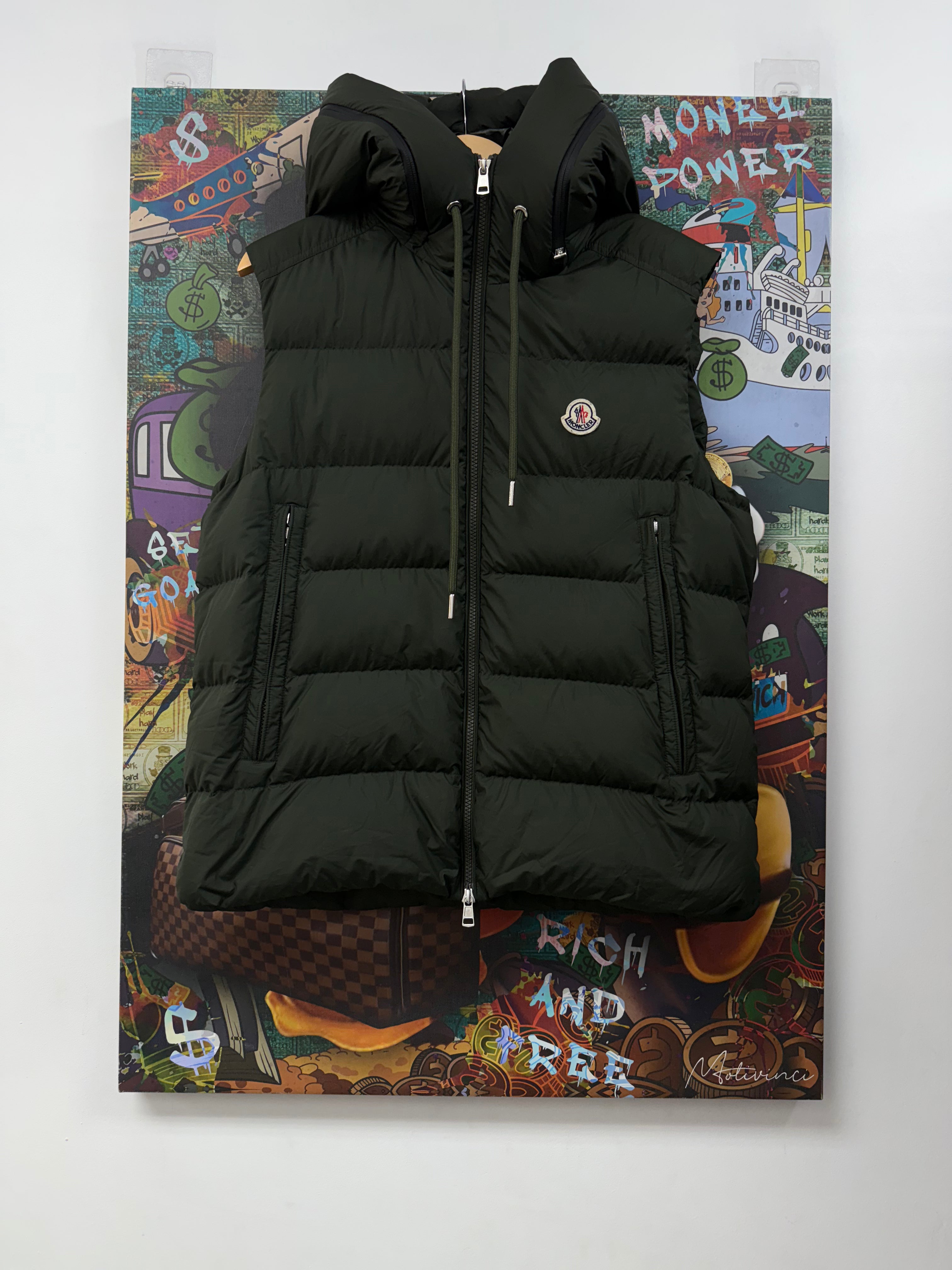 Moncler Forest Green Cardimine Gilet (3) Vest