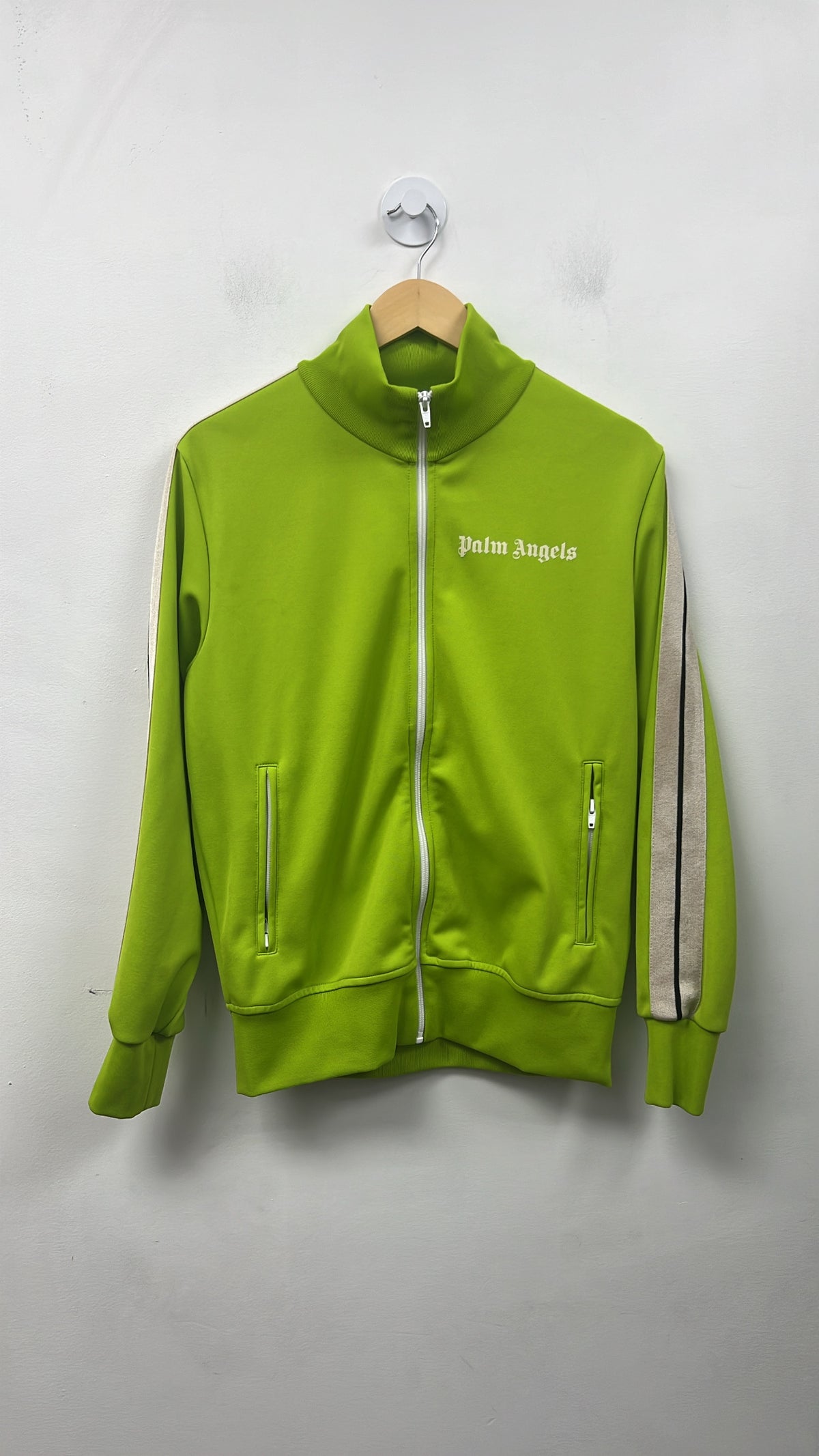 Palm Angels Lime Track ZIp Hoodie
