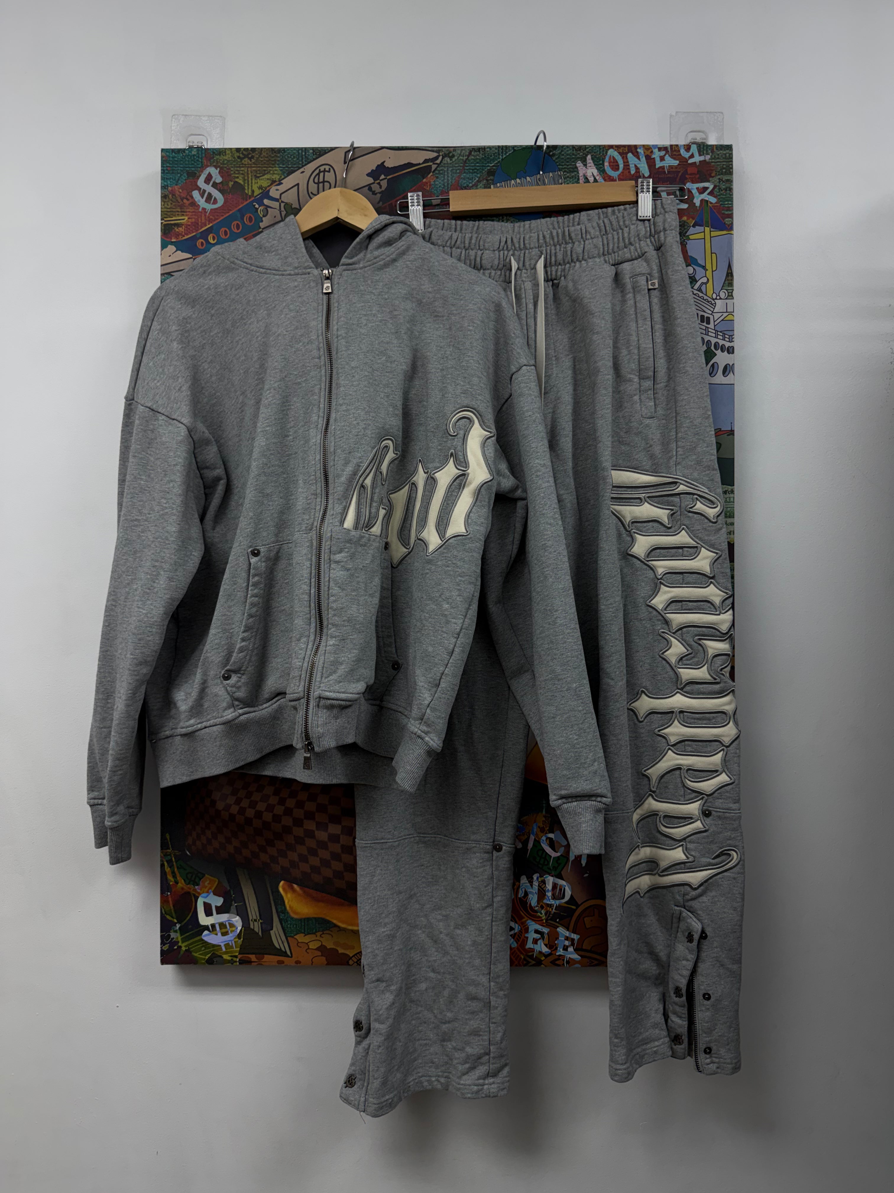 Godspeed Grey Cream OG Logo Sweatsuit