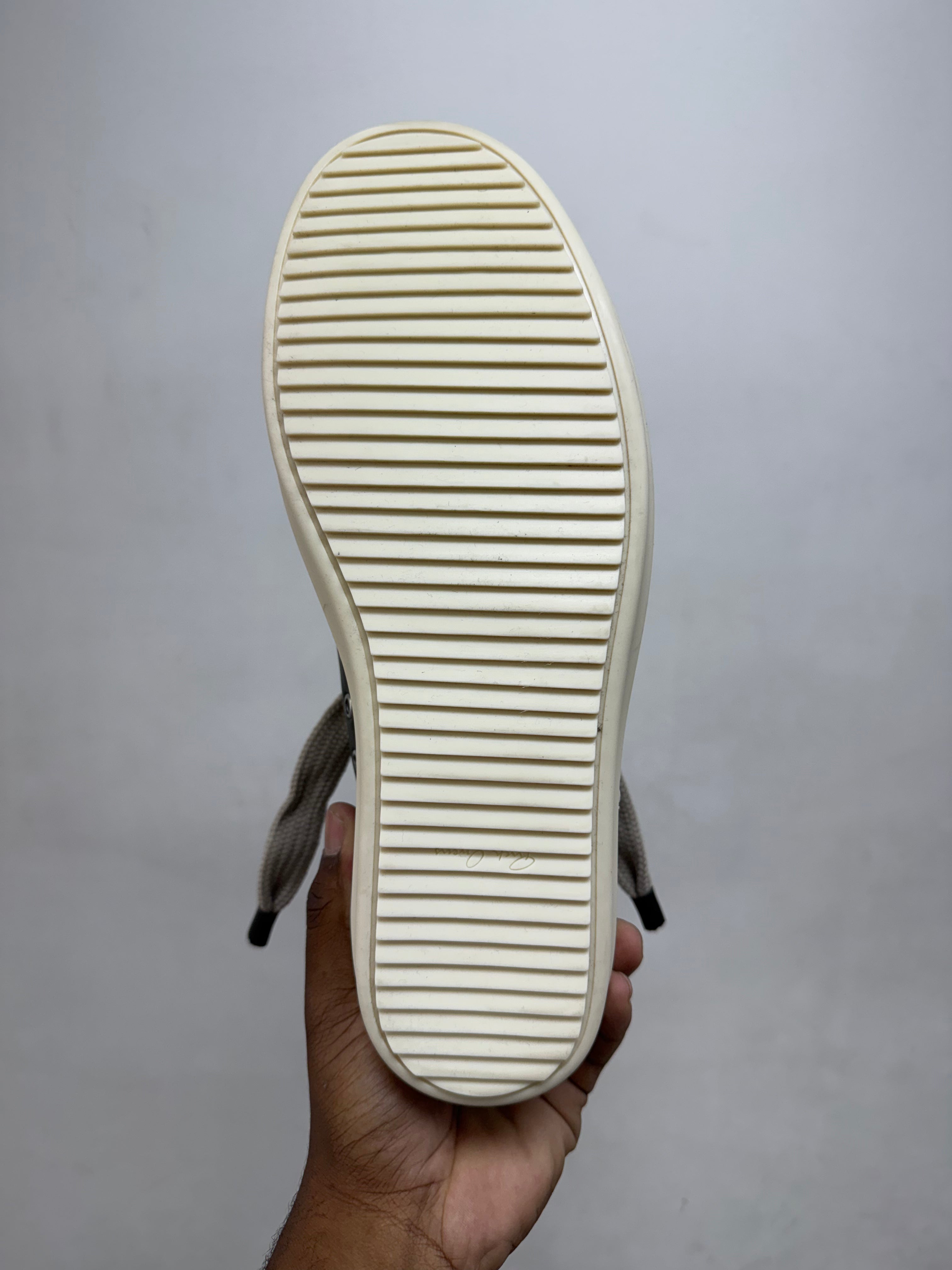 Rick Owens Forest Green Jumbo Lace Low Sneakers