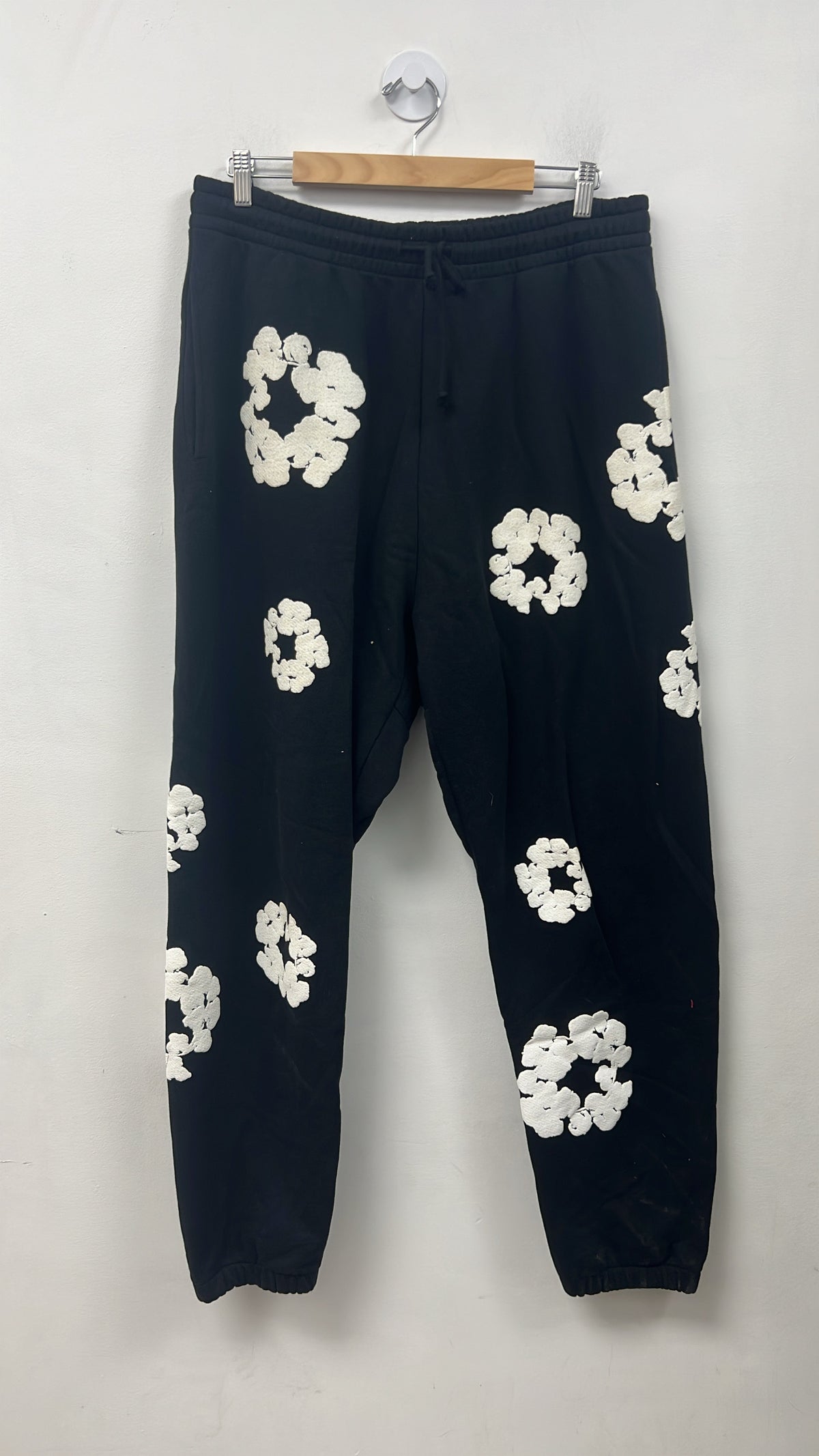Denim Tears Black Cotton Wreath Sweats