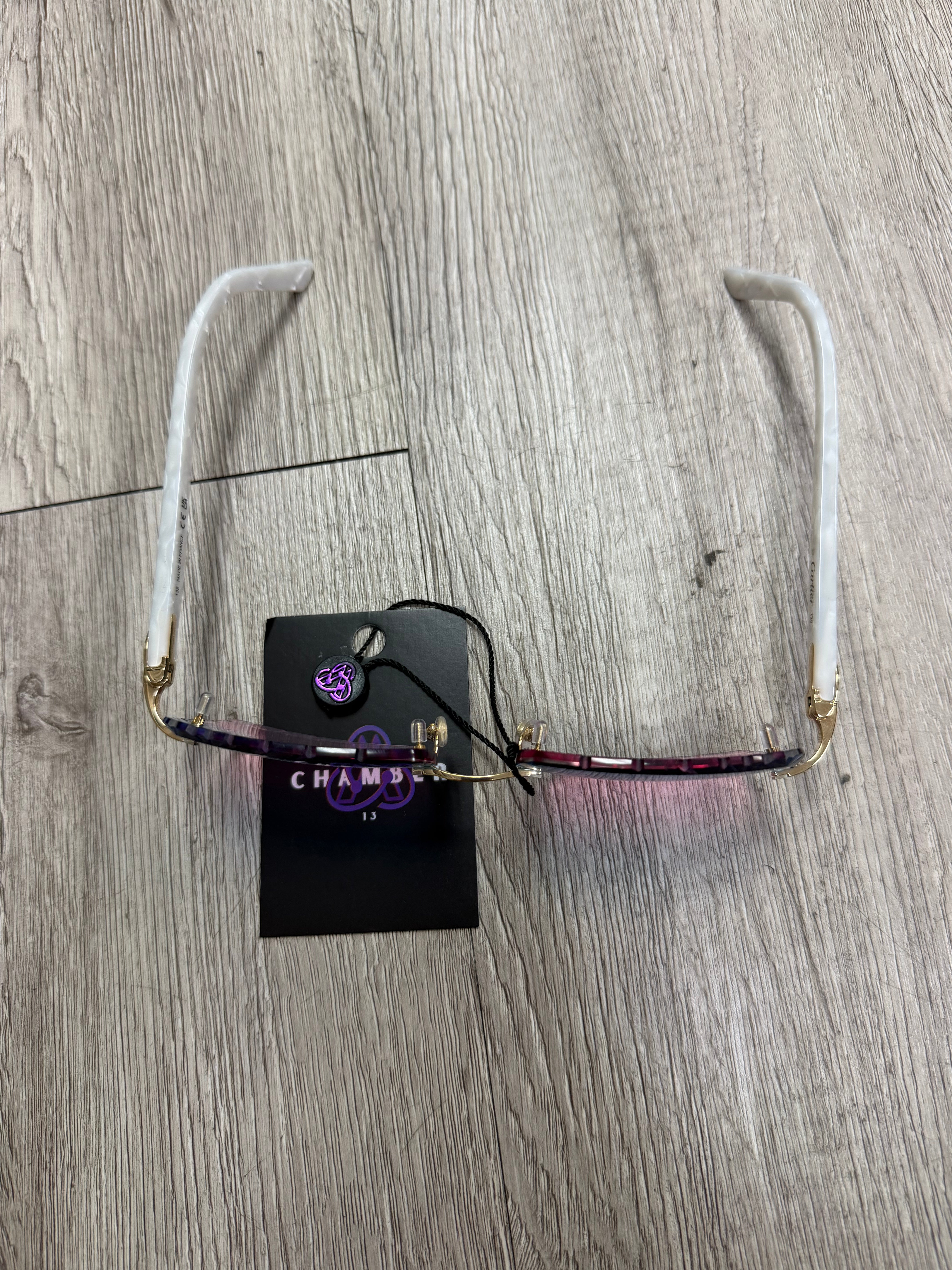 Cartier Cotton Candy Acetate Diamond Cut Lens Sunglasses