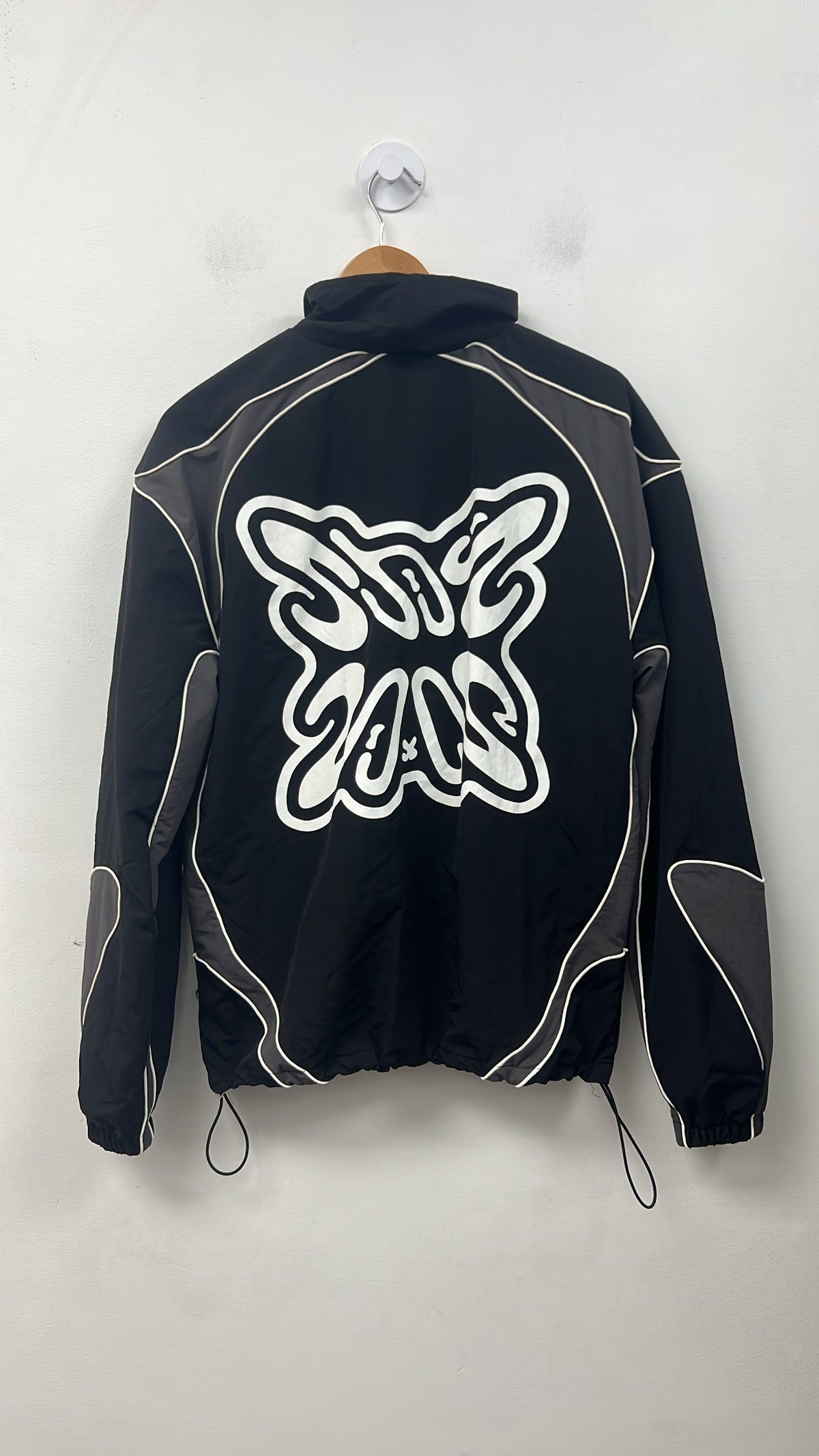 SB Studios Black Nylon Track Jacket