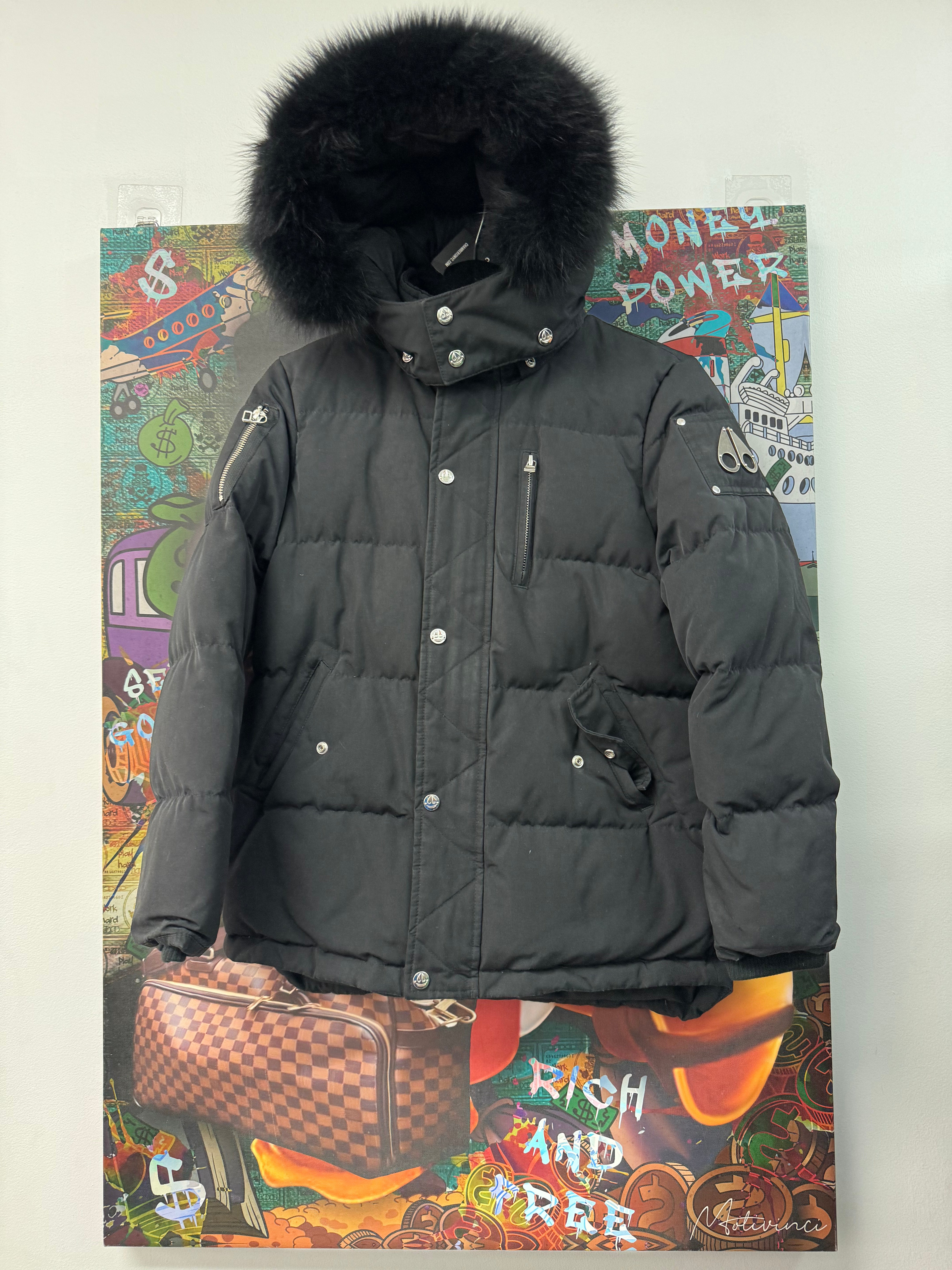Moose Knuckles Black Bomber (Kids) Jacket