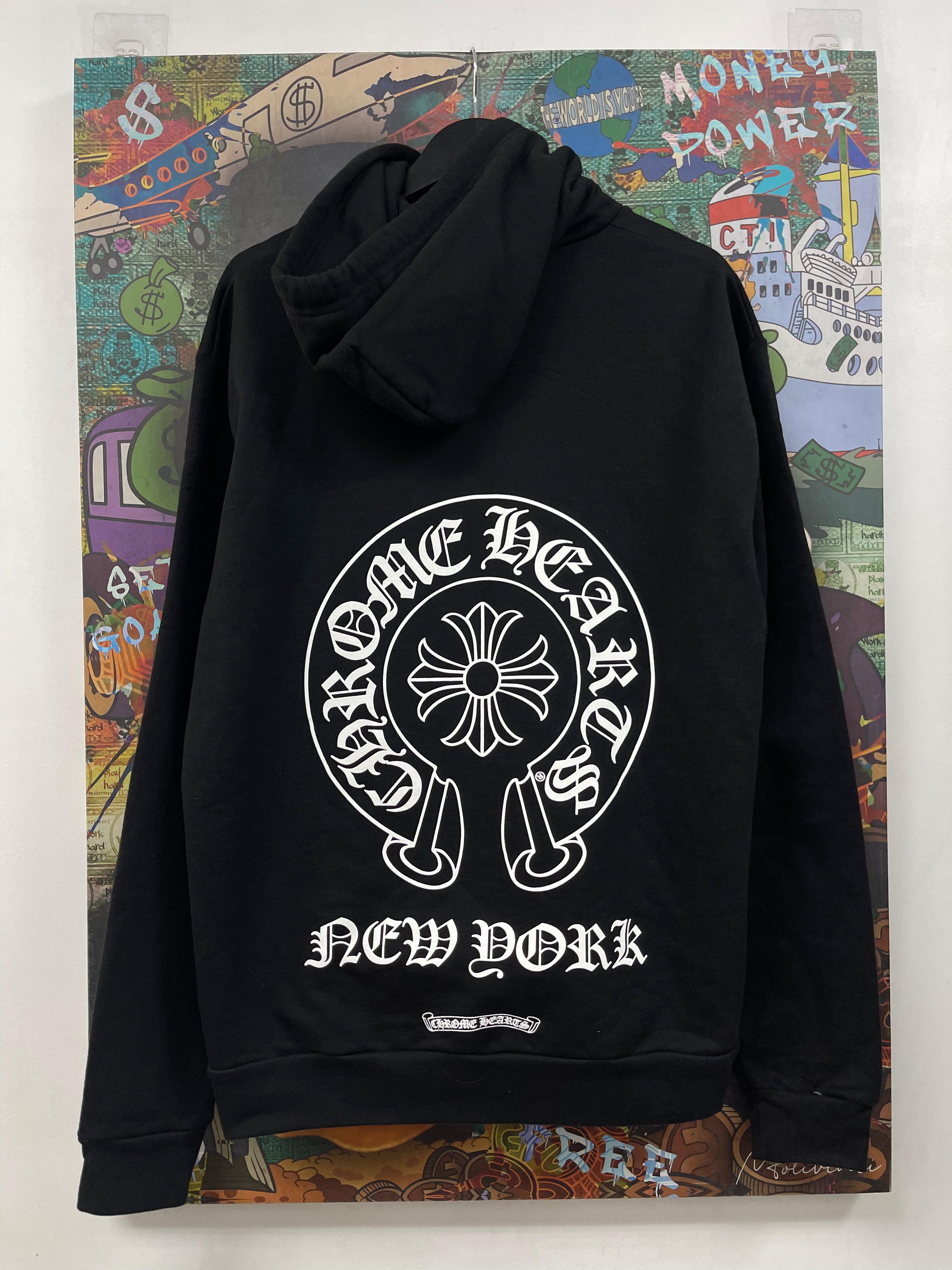 Chrome Hearts Black New York Horseshoe Hoodie