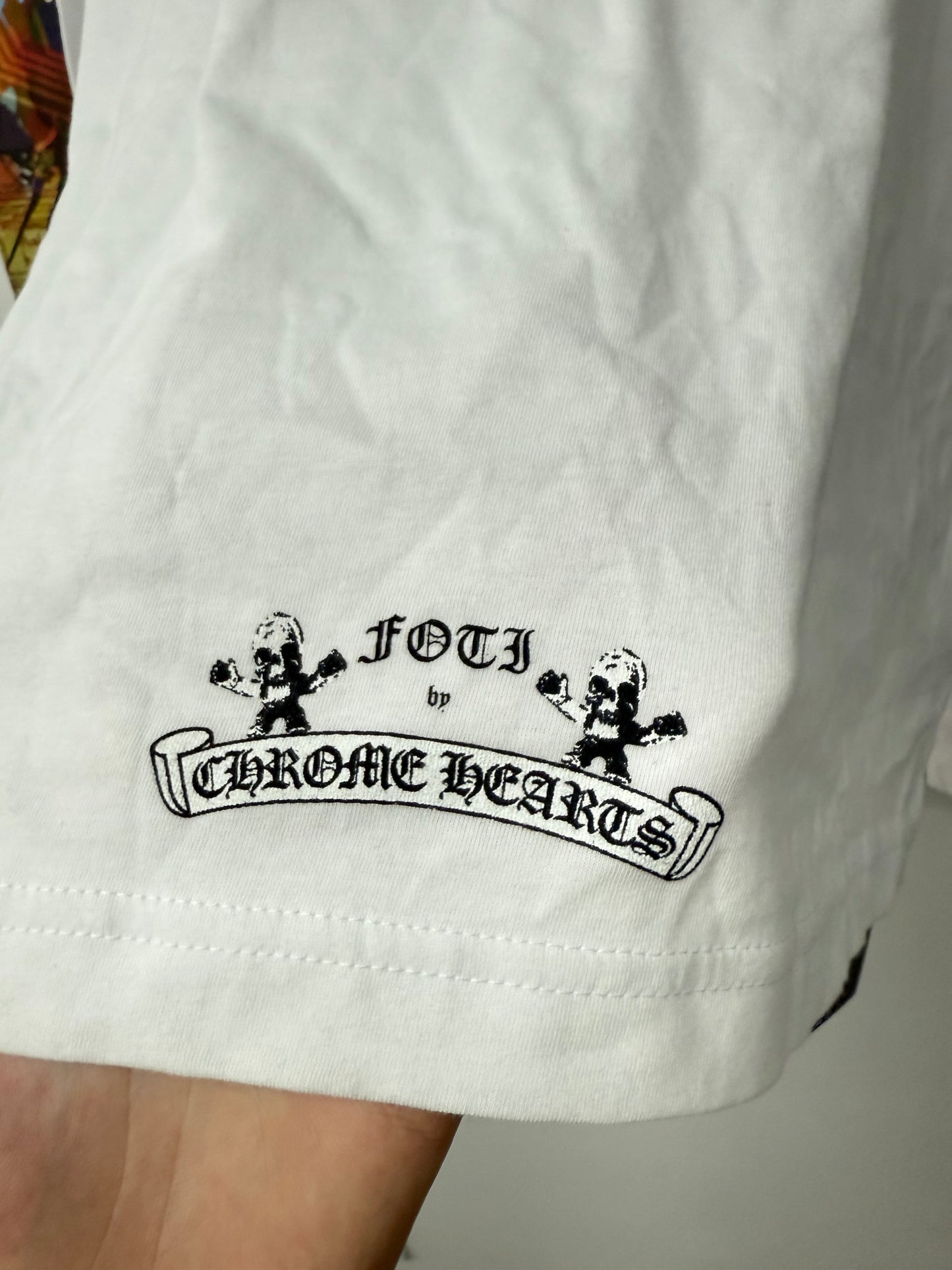 Chrome Hearts LS FOTI White Grid Multi New XXL