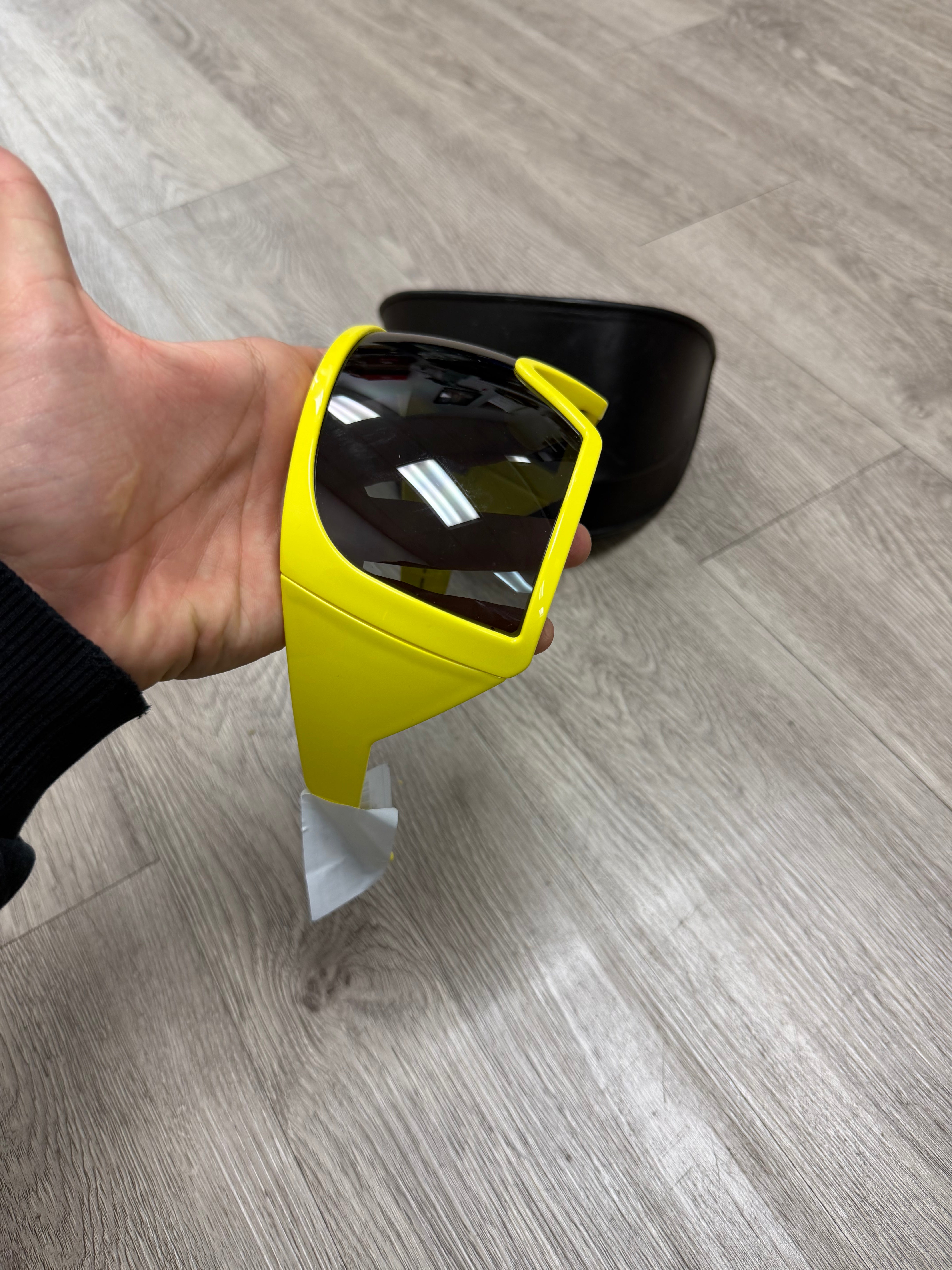 Rick Owens Yellow Visor Sunglasses