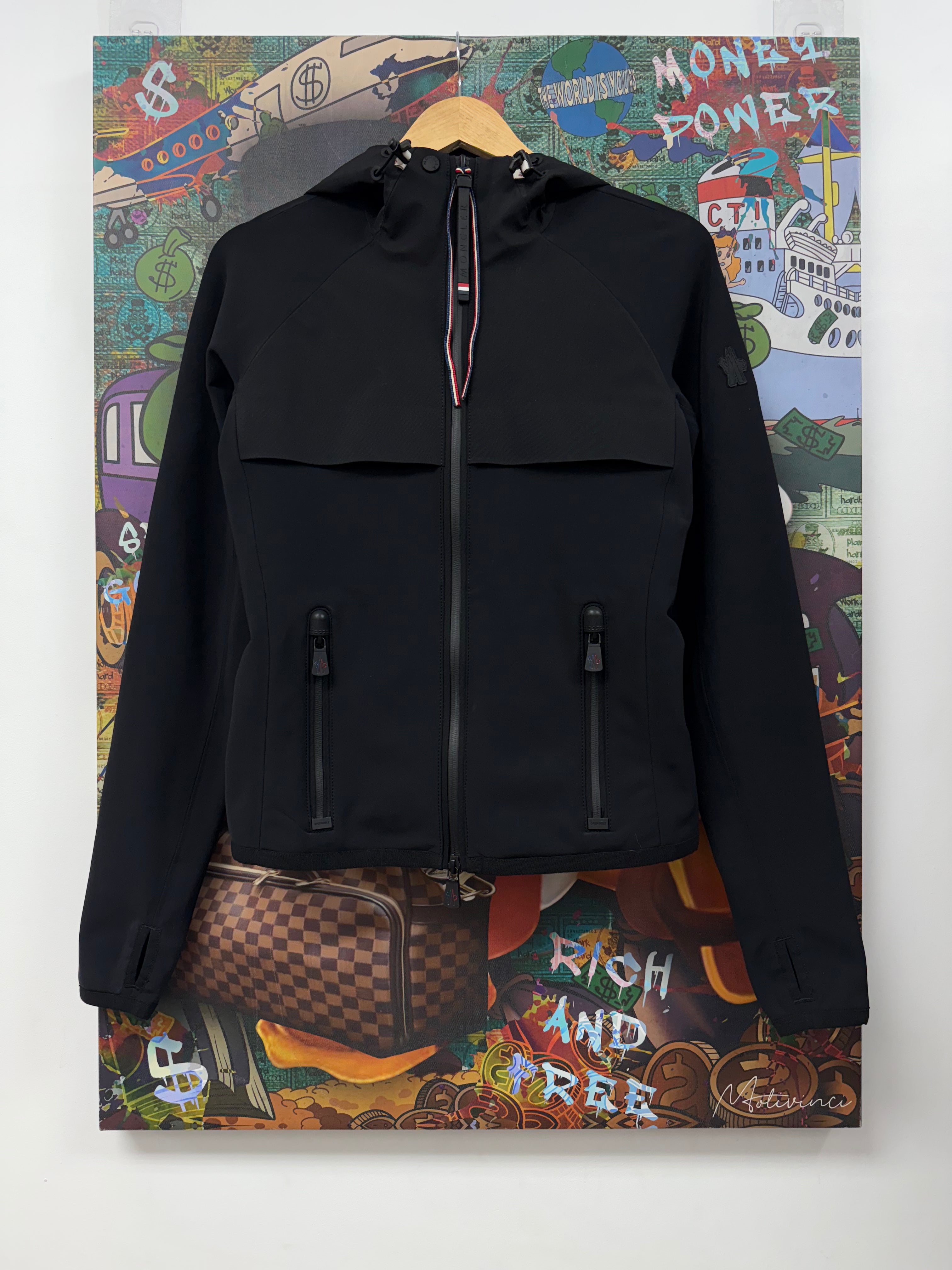 Moncler Magila Cadigan Sweatshirt Black Jacket