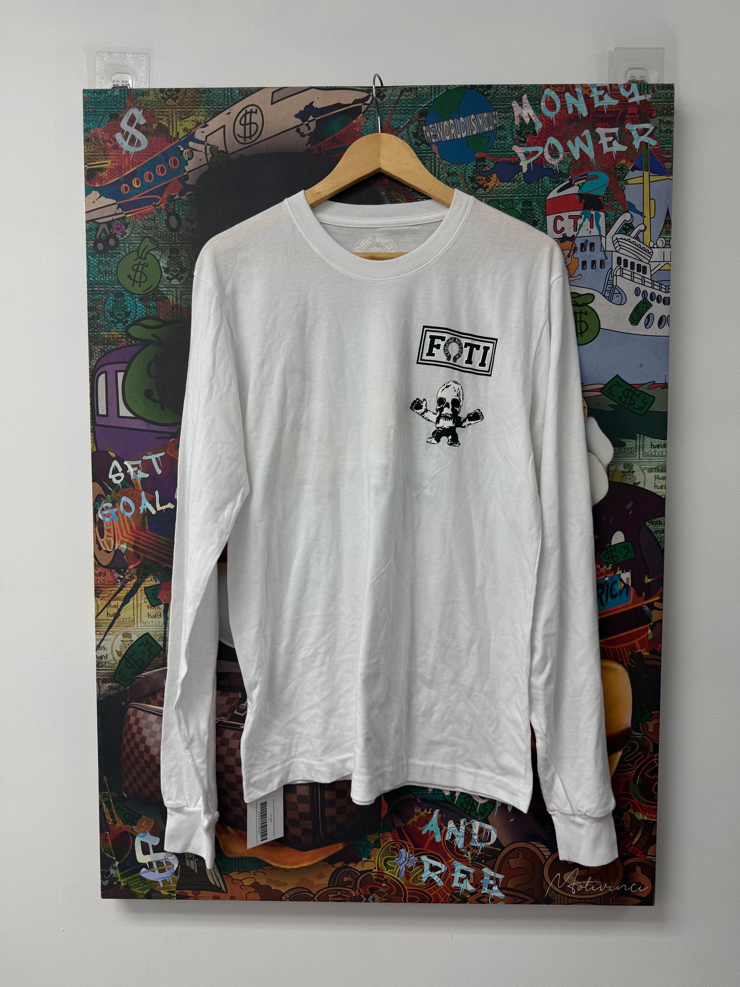 Chrome Hearts LS FOTI White Grid Multi New XXL