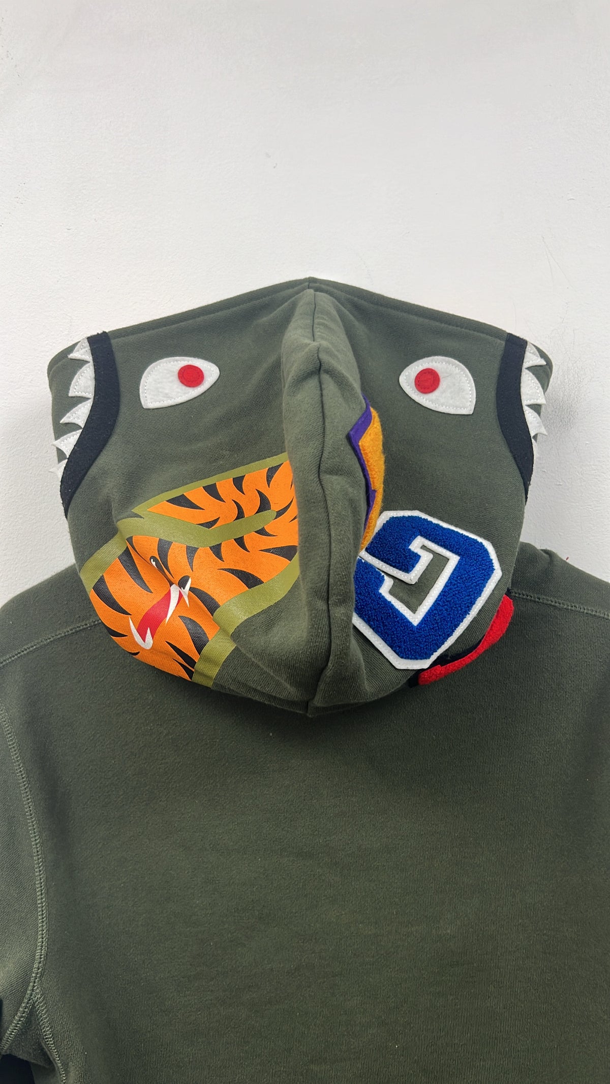 BAPE Olive Shark Hoodie