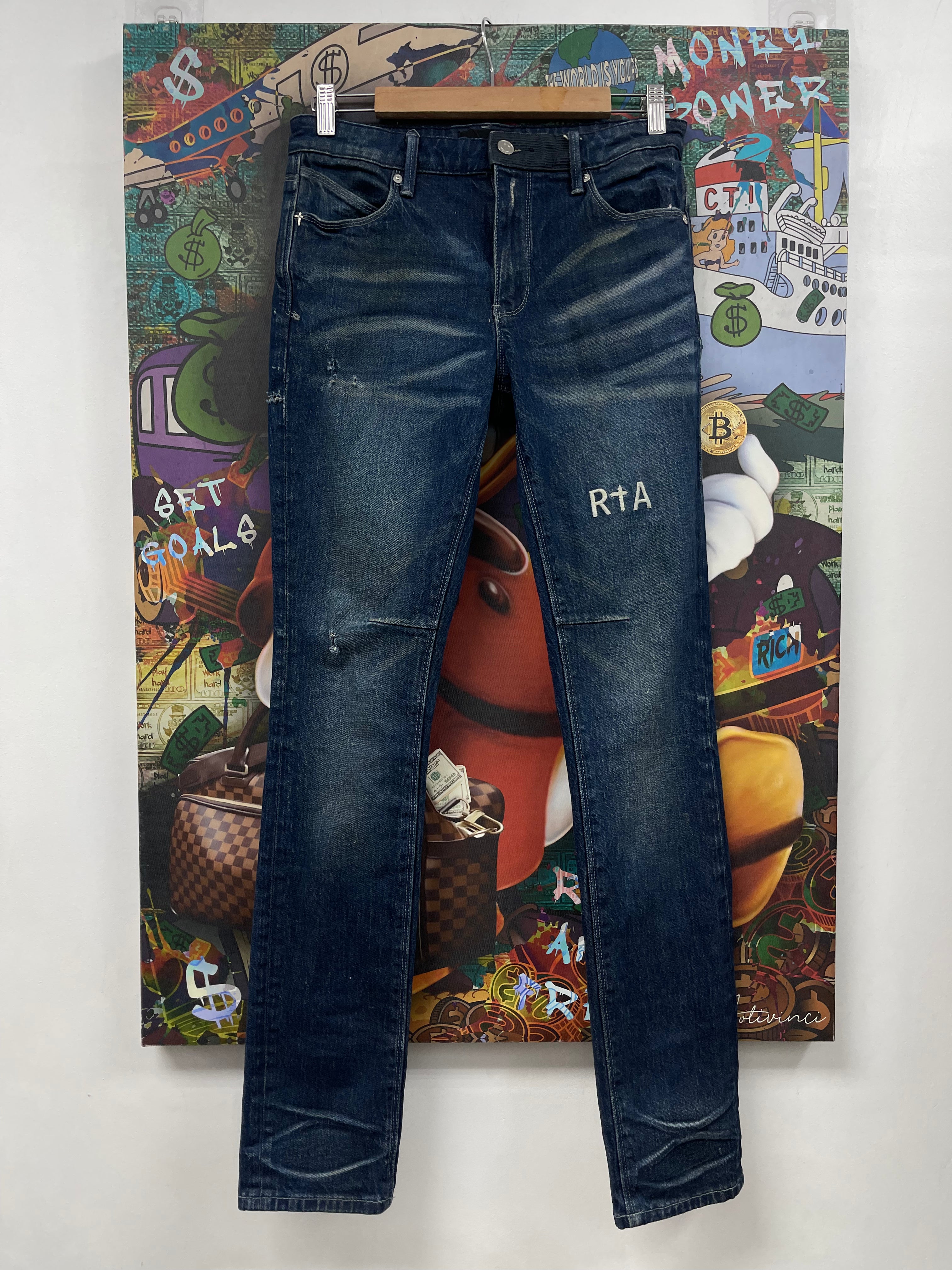 RTA Dark Wash Plain Jeans