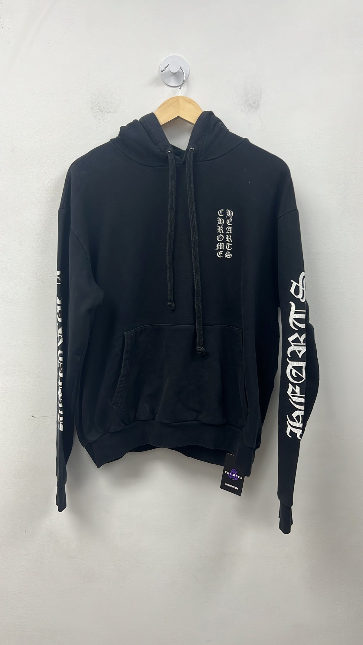 Chrome Hearts Black Vertical Hoodie
