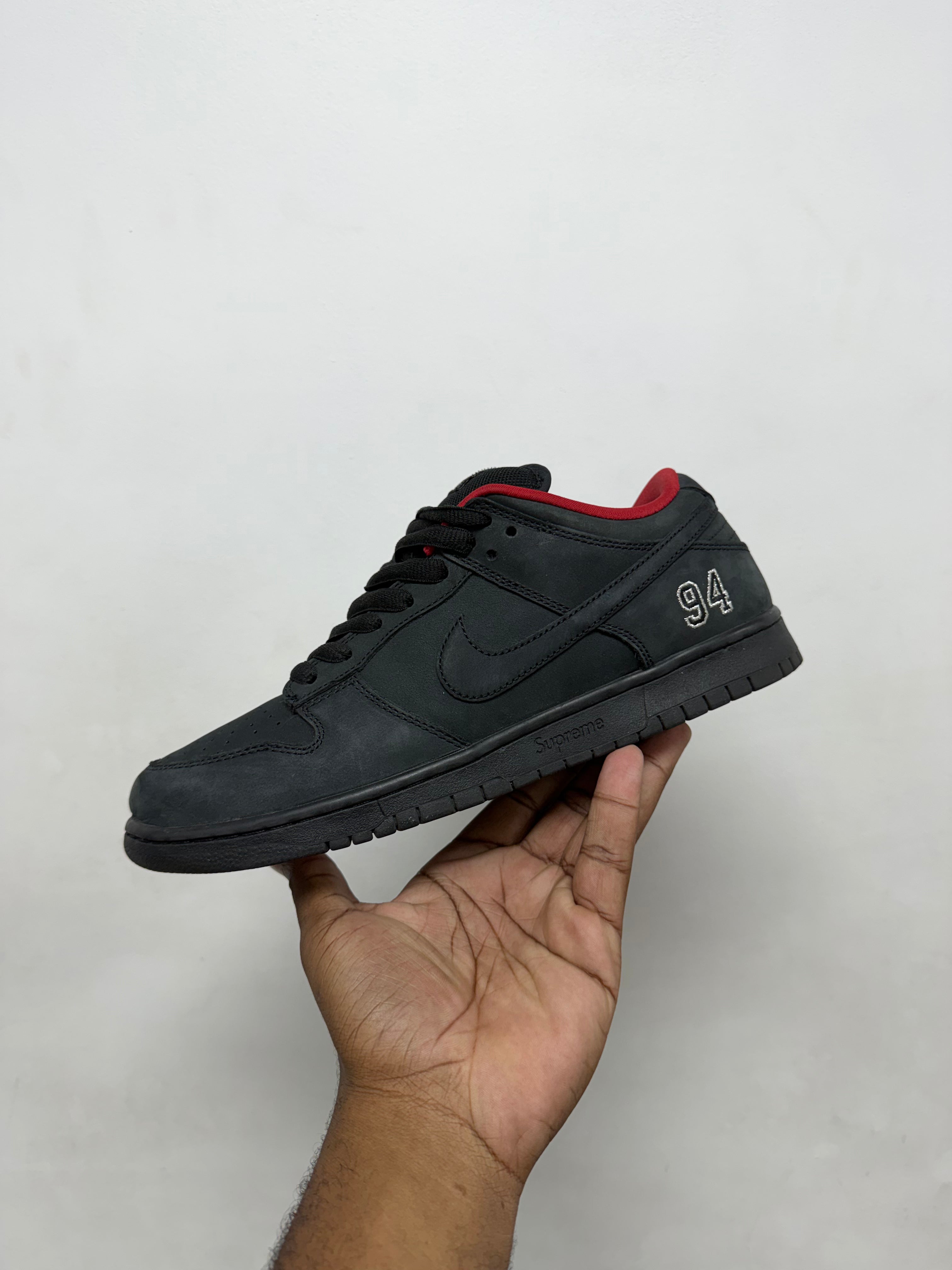 Supreme Dunk Low Black 94 Sneakers