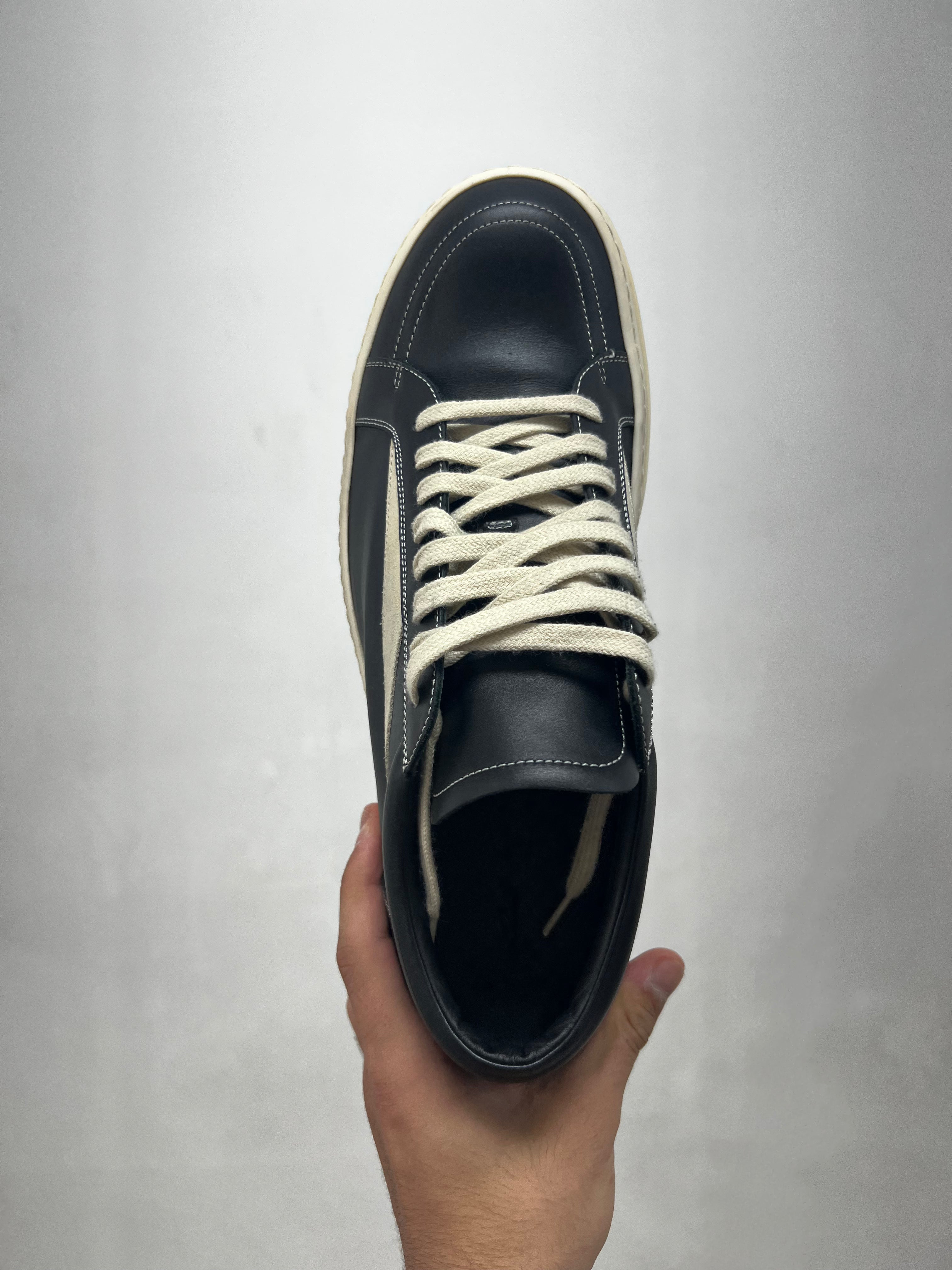 Rick Owens Black Mainline Vintage Sneakers